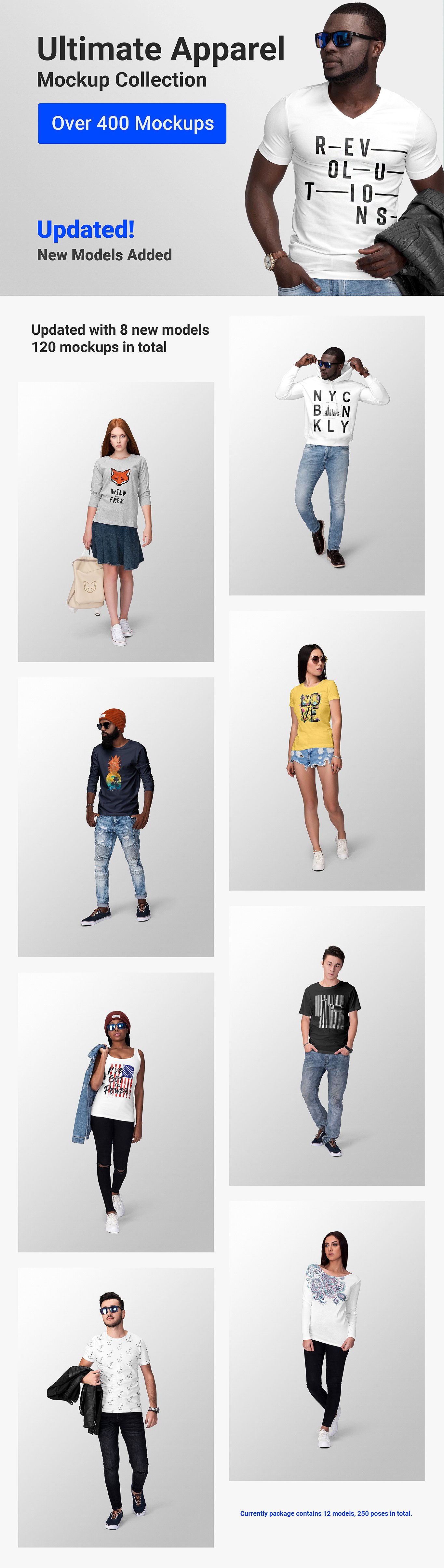 Ultimate Apparel Mockup Collection Premium Free PSD Mockup