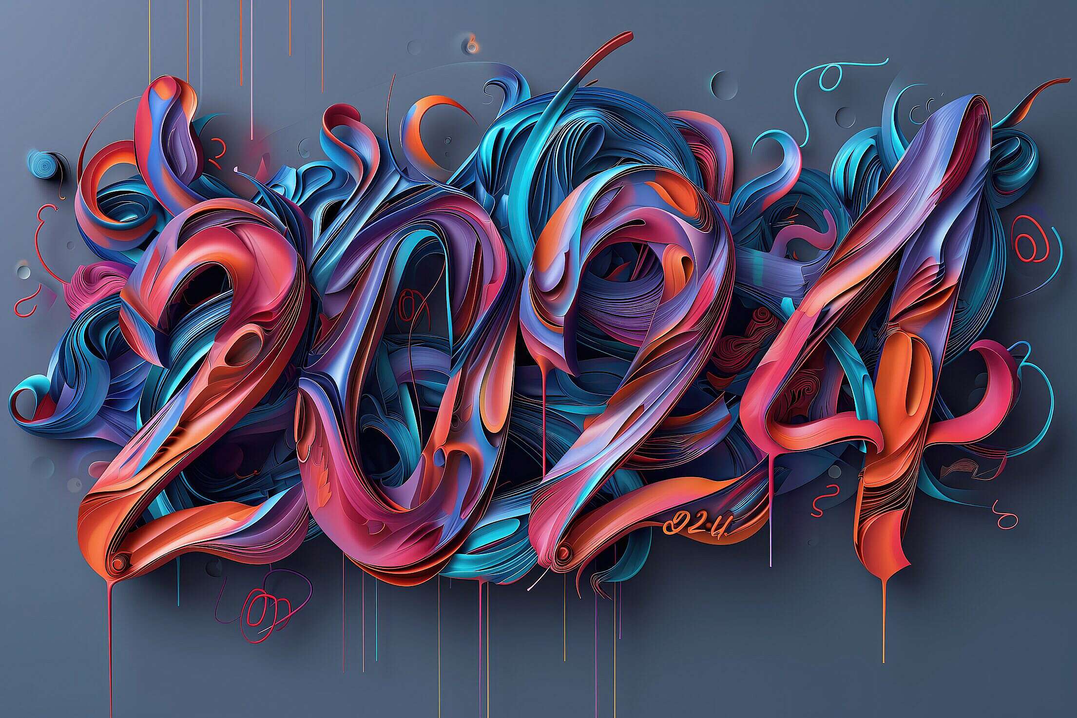 2024 Abstract Happy New Year 3D Digital Art Free Stock Photo Picjumbo   2024 Abstract Happy New Year 3d Digital Art Free Photo 2210x1473 