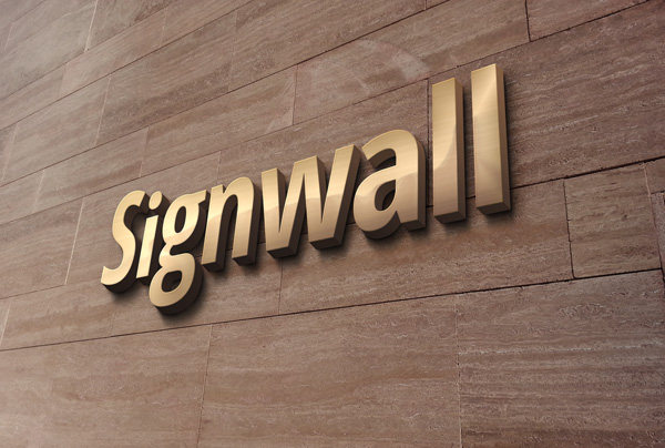 Download Download 3d Luxury Gold Logo Wall Sign Mockup Design Resources PSD Mockup Templates