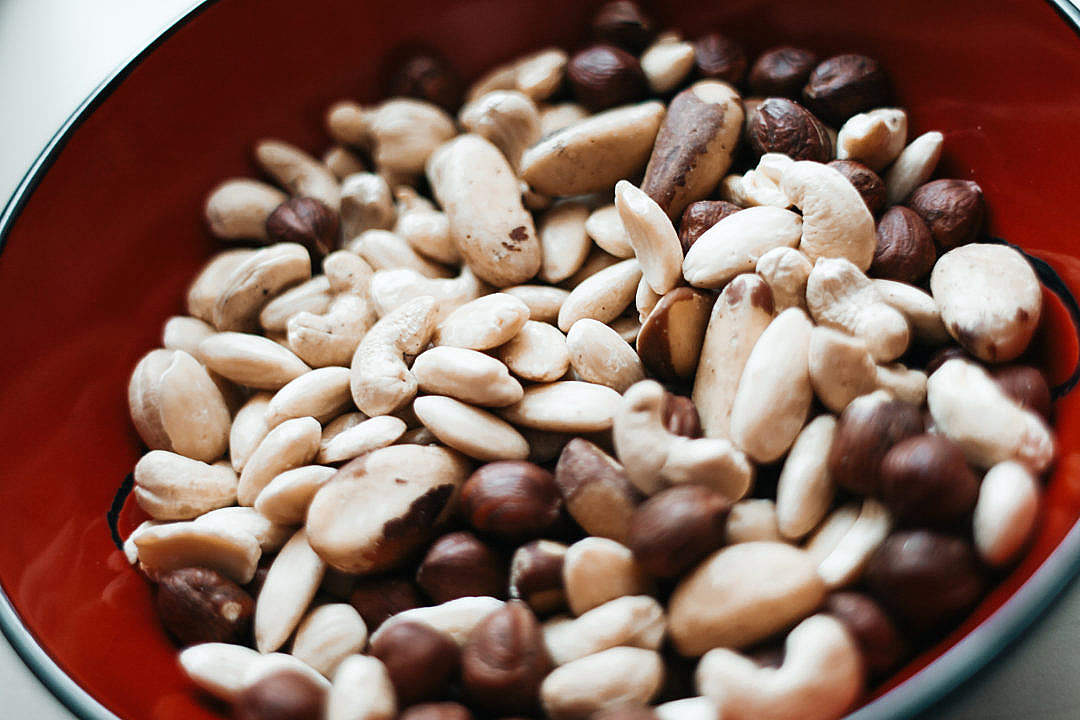 Download A Bowl with Nuts FREE Stock Photo