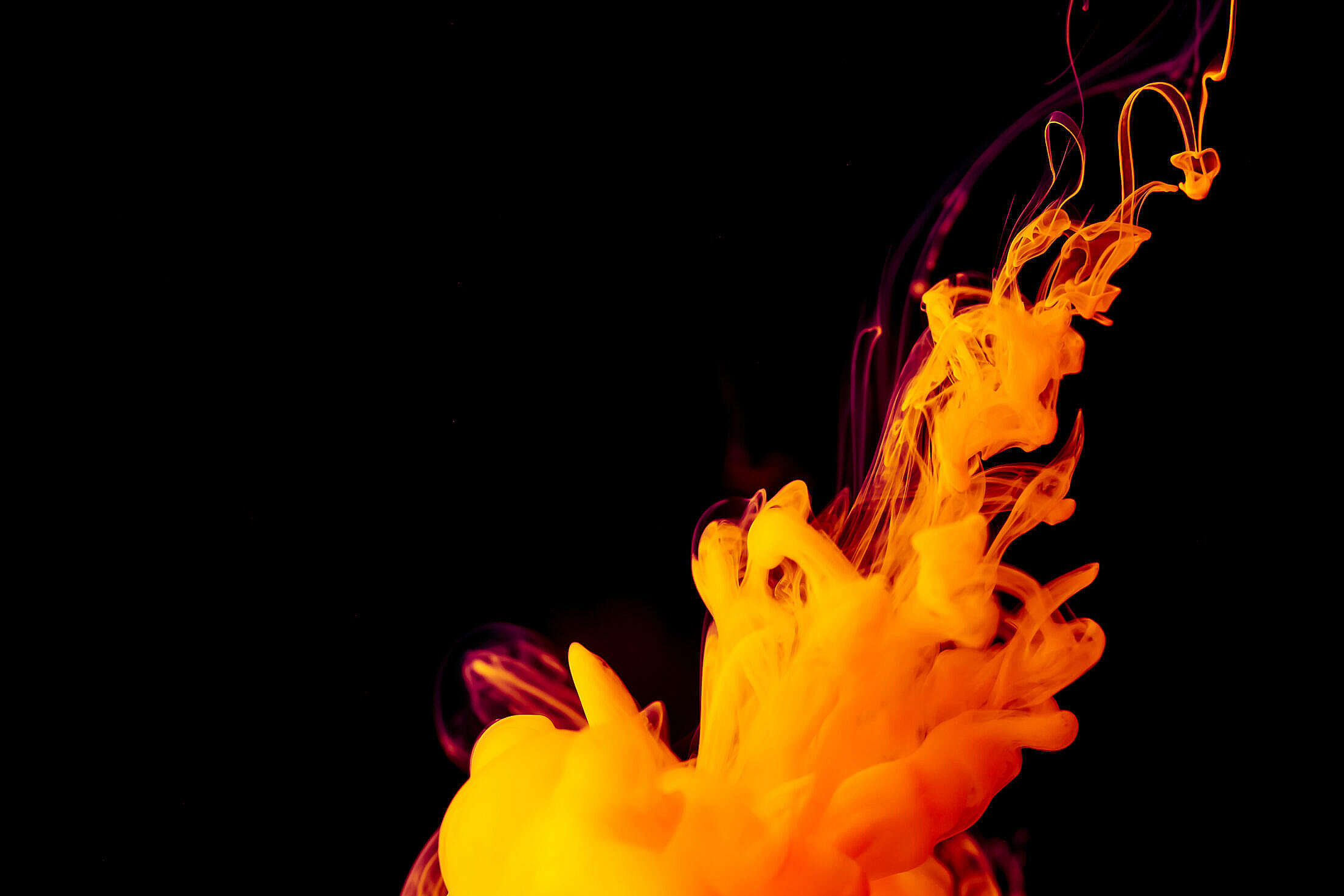 Abstract Ink: Fire Free Stock Photo