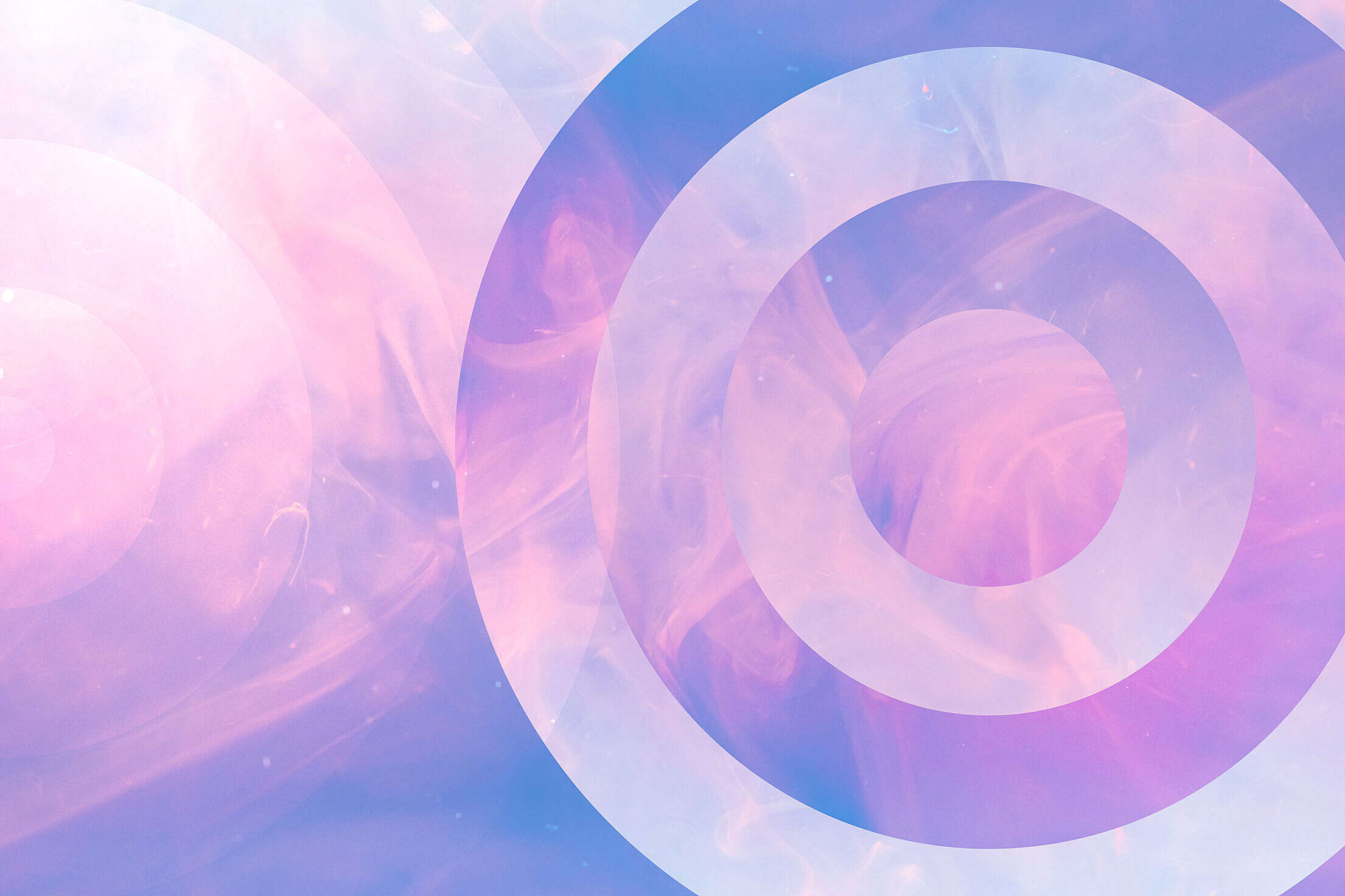 Abstract Purple Ink Circles Free Stock Photo