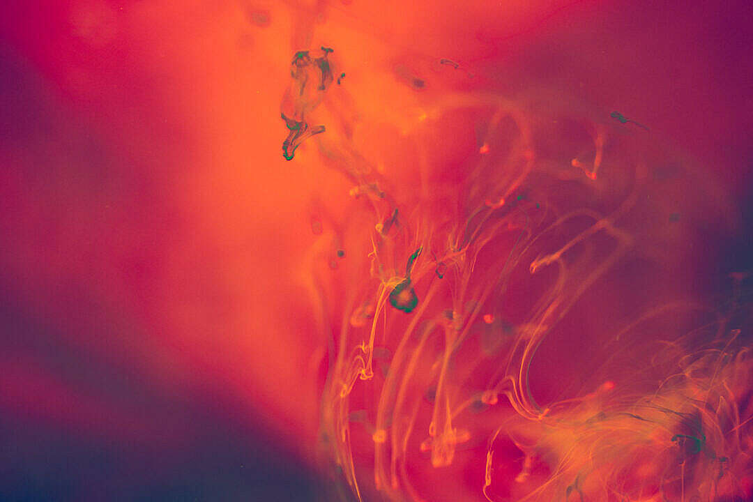 Abstract Red and Orange Liquid Background