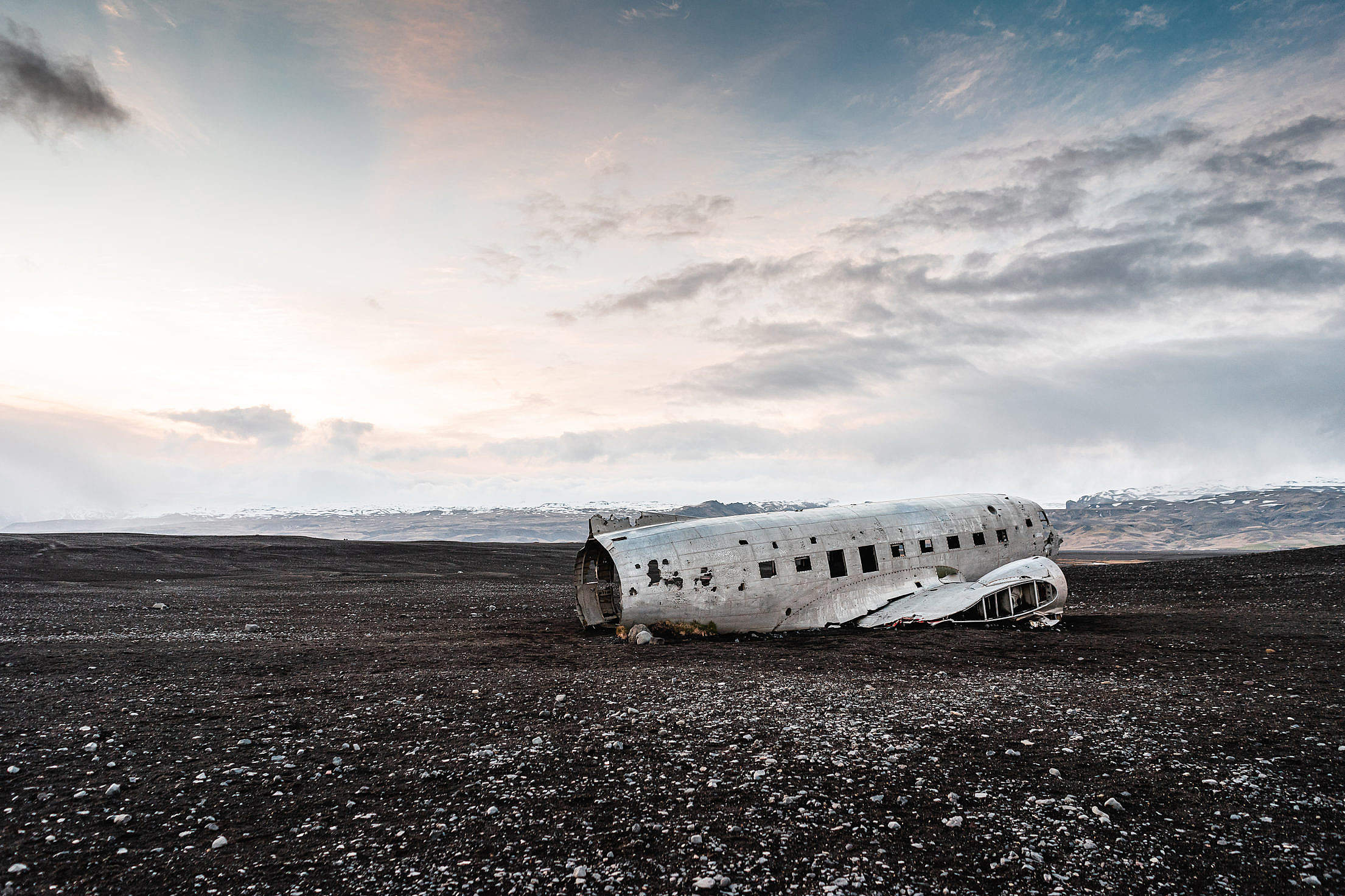Aircraft Wreck in Iceland Free Stock Photo picjumbo