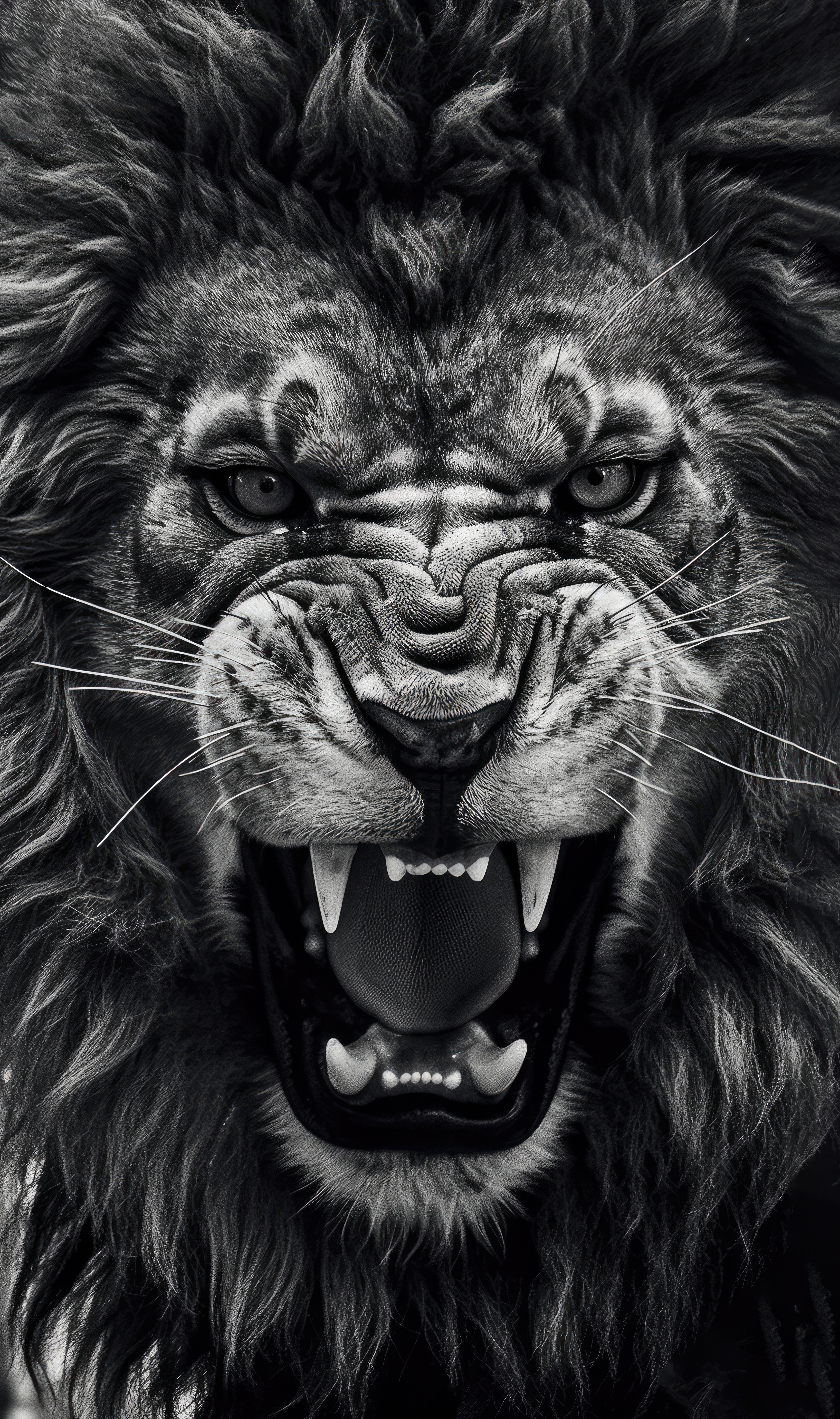 Angry Lion 4k Background Wallpapers
