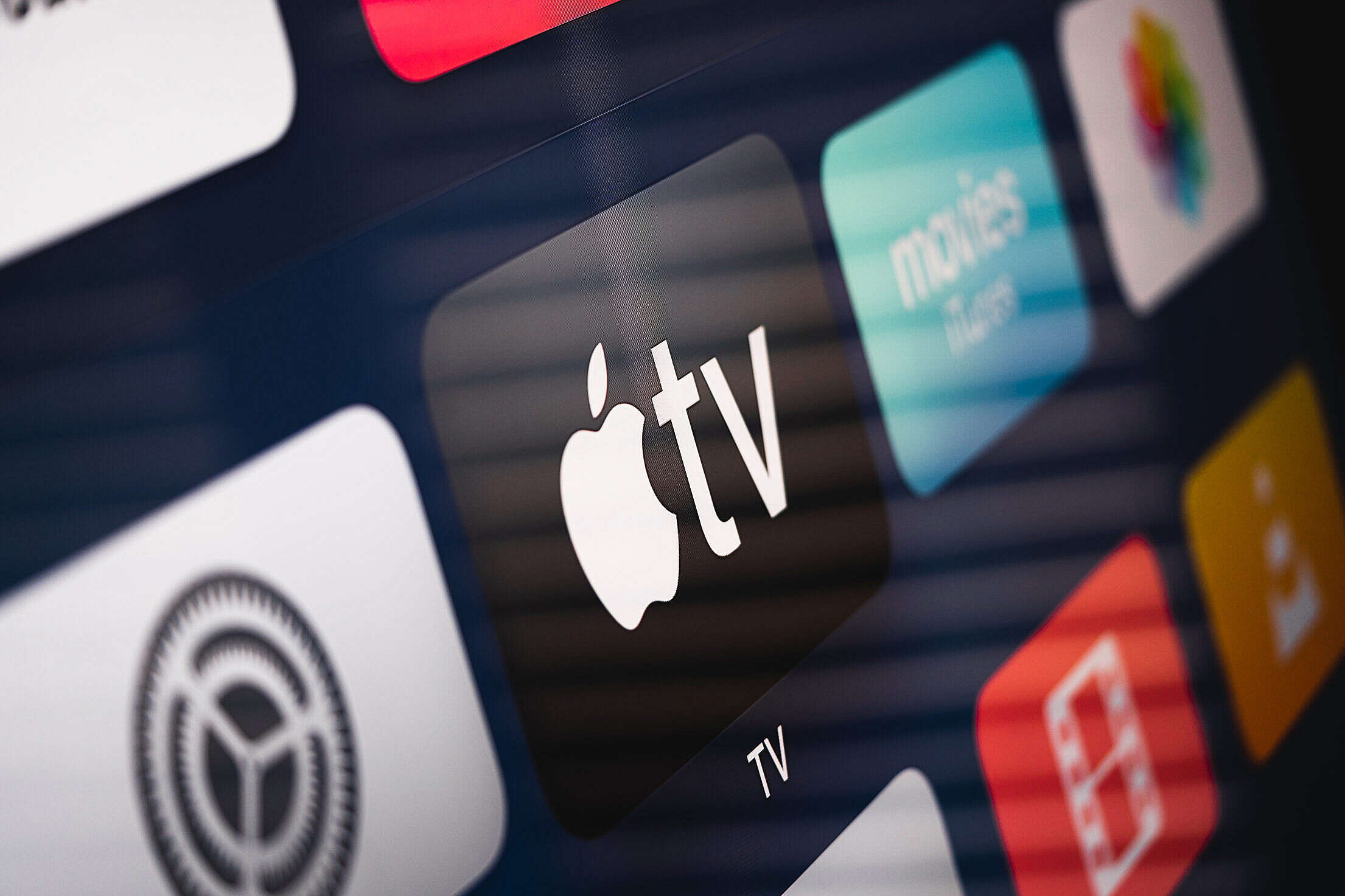 Apple TV App Icon Free Stock Photo