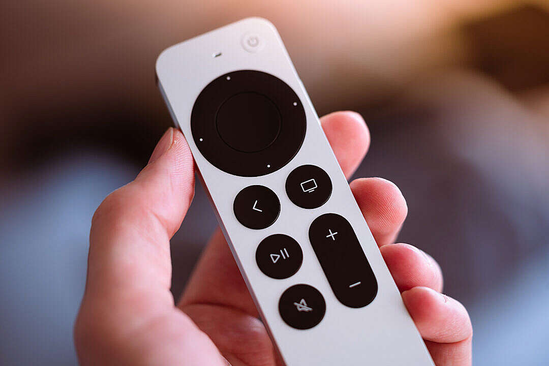 Download Apple TV Controller FREE Stock Photo