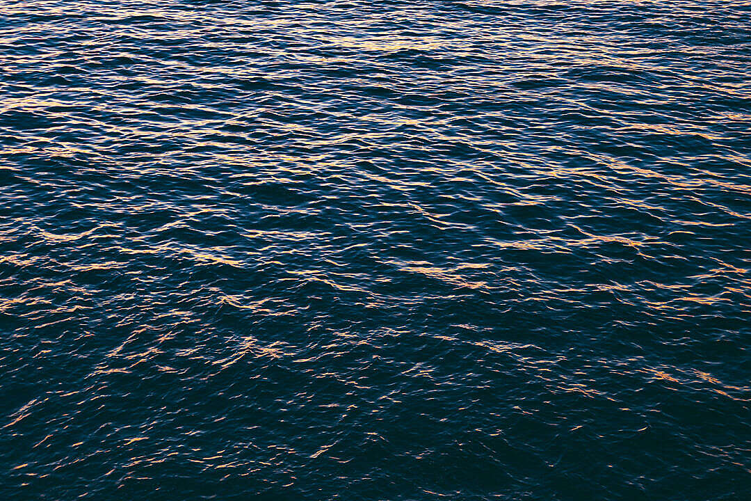 Beautiful Calm Sea Surface During Sunset