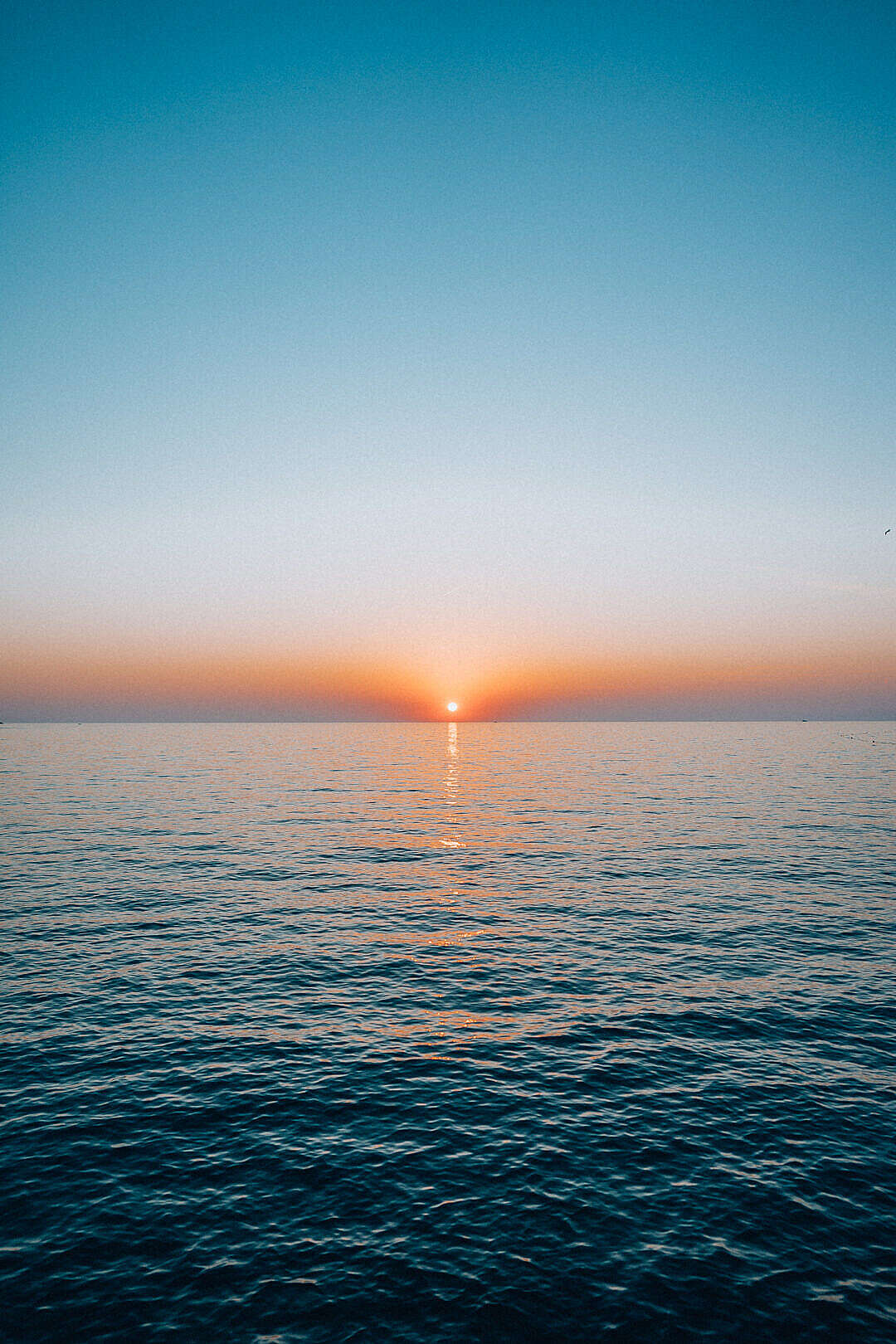 Download Beautiful Sunset Wallpaper over the Sea in Croatia FREE Stock Photo