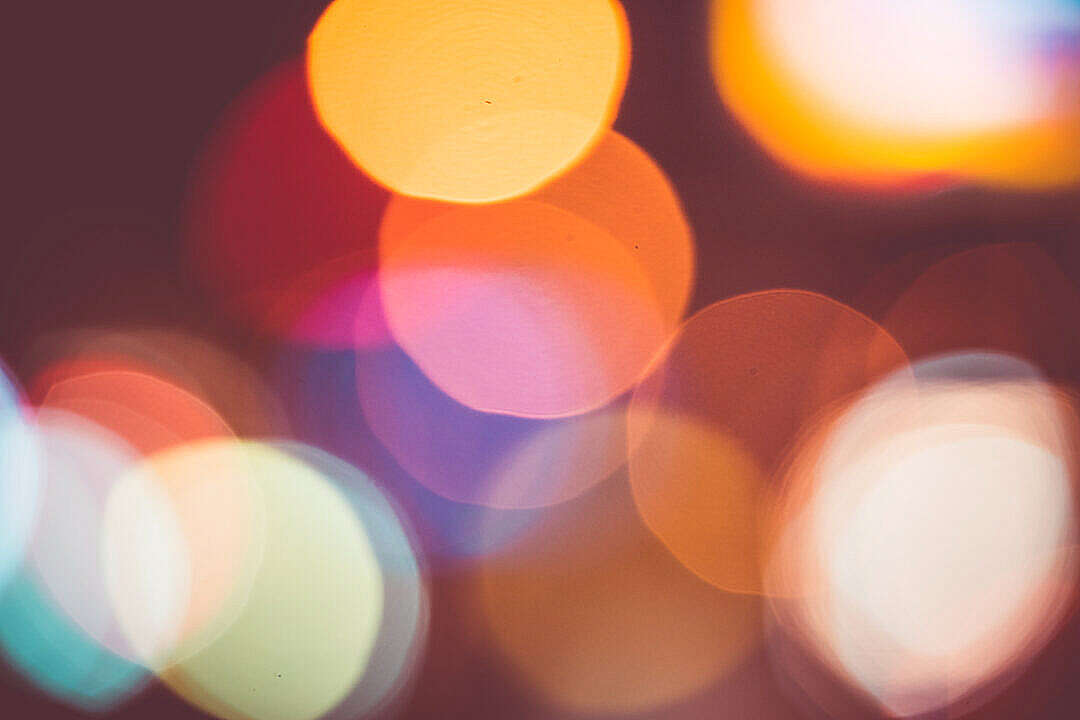 Big and Real Light Abtract Colorful Bokeh Background