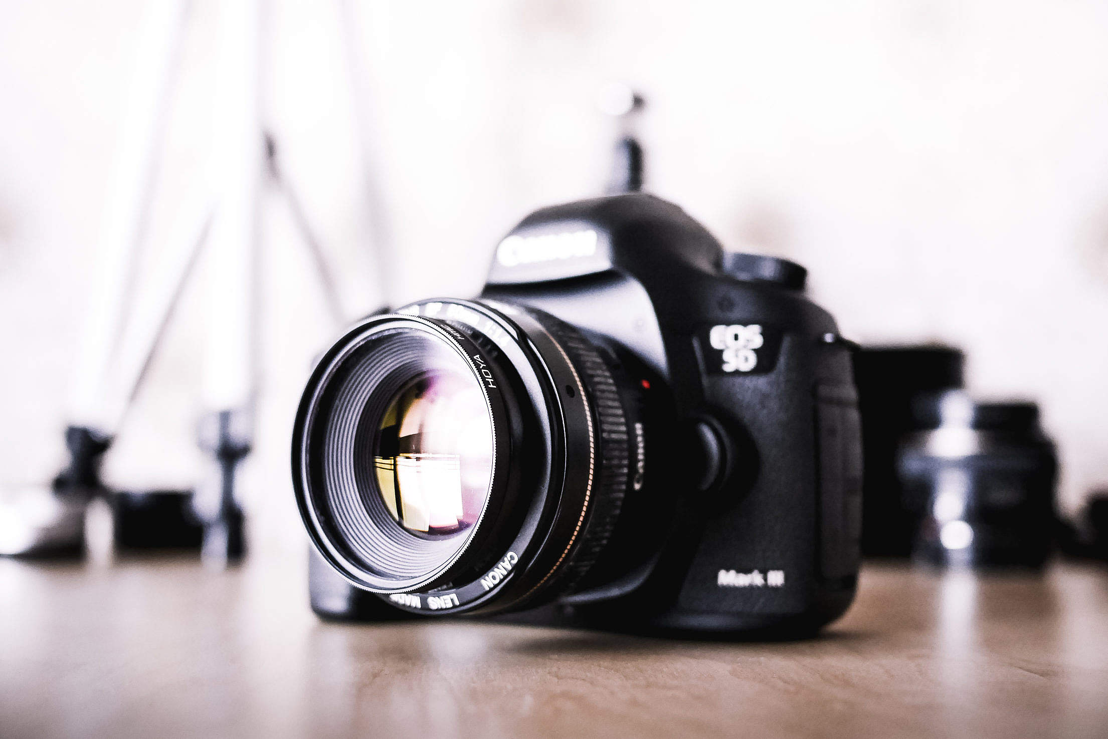 Big DSLR Camera and Equipment Free Stock Photo picjumbo