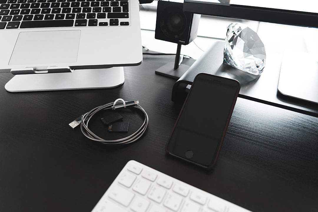 Black and White Creative Workspace Office Setup