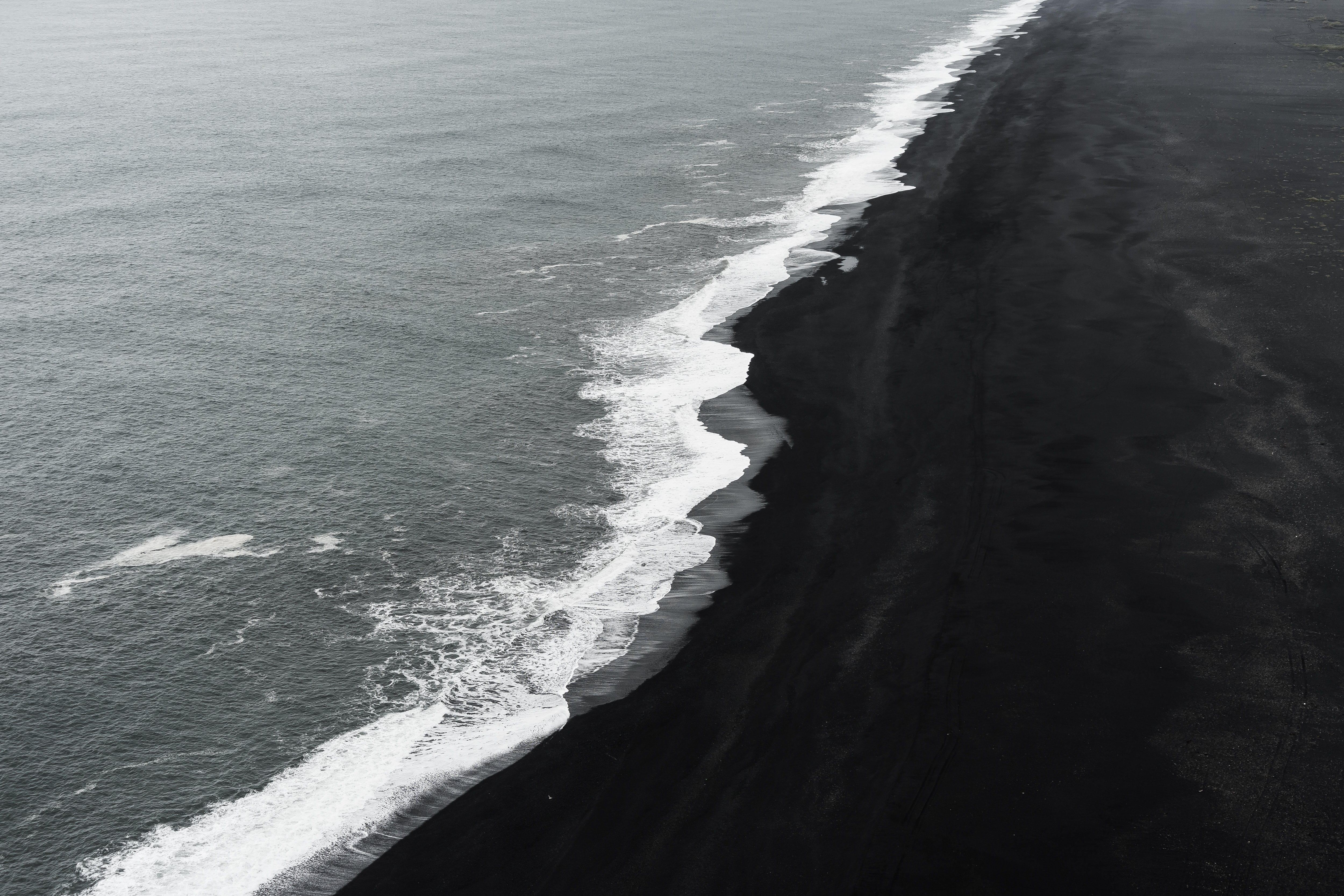 Black Beach Shoreline on Iceland Free Stock Photo | picjumbo