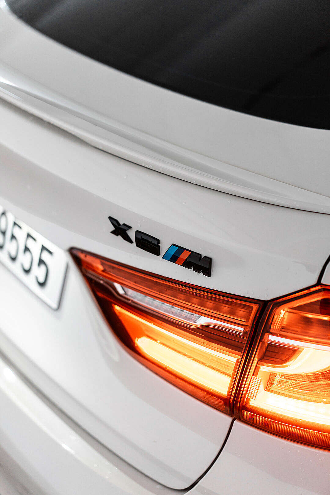 Black BMW X6M Rear Badge Logo