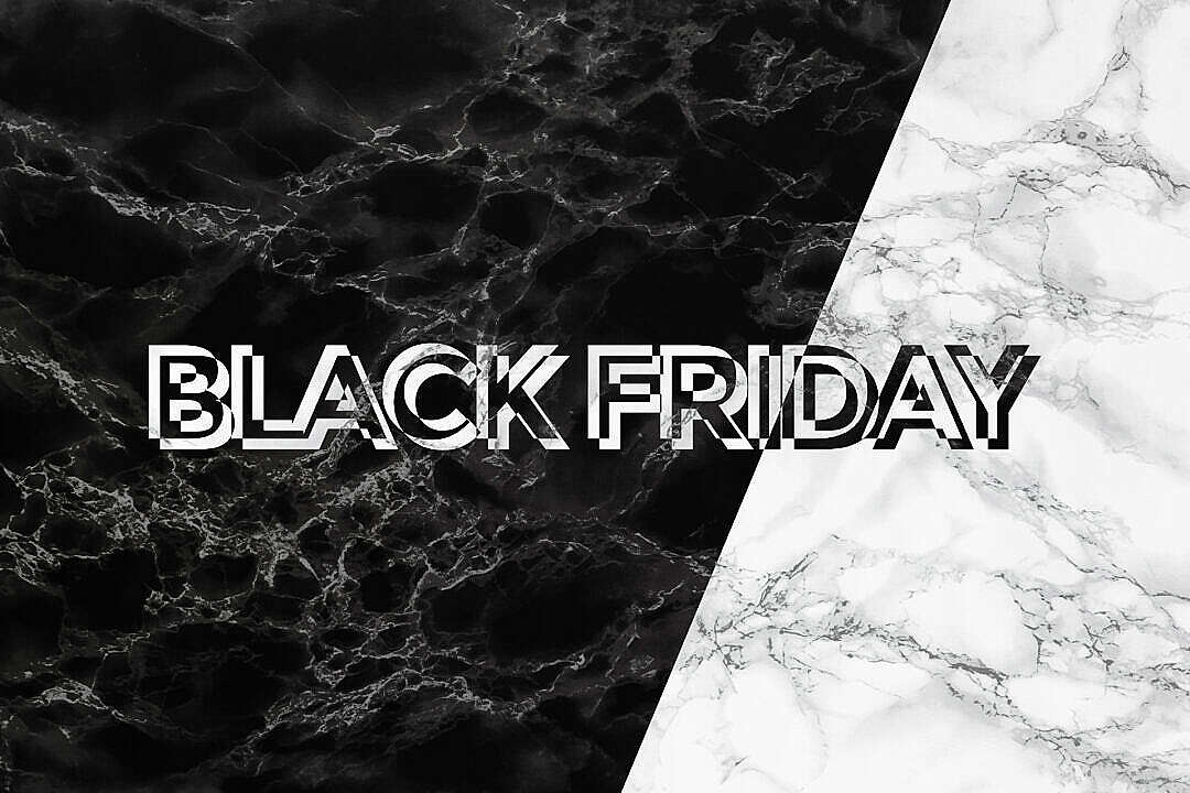 Black Friday Free Visual Black and White Marble