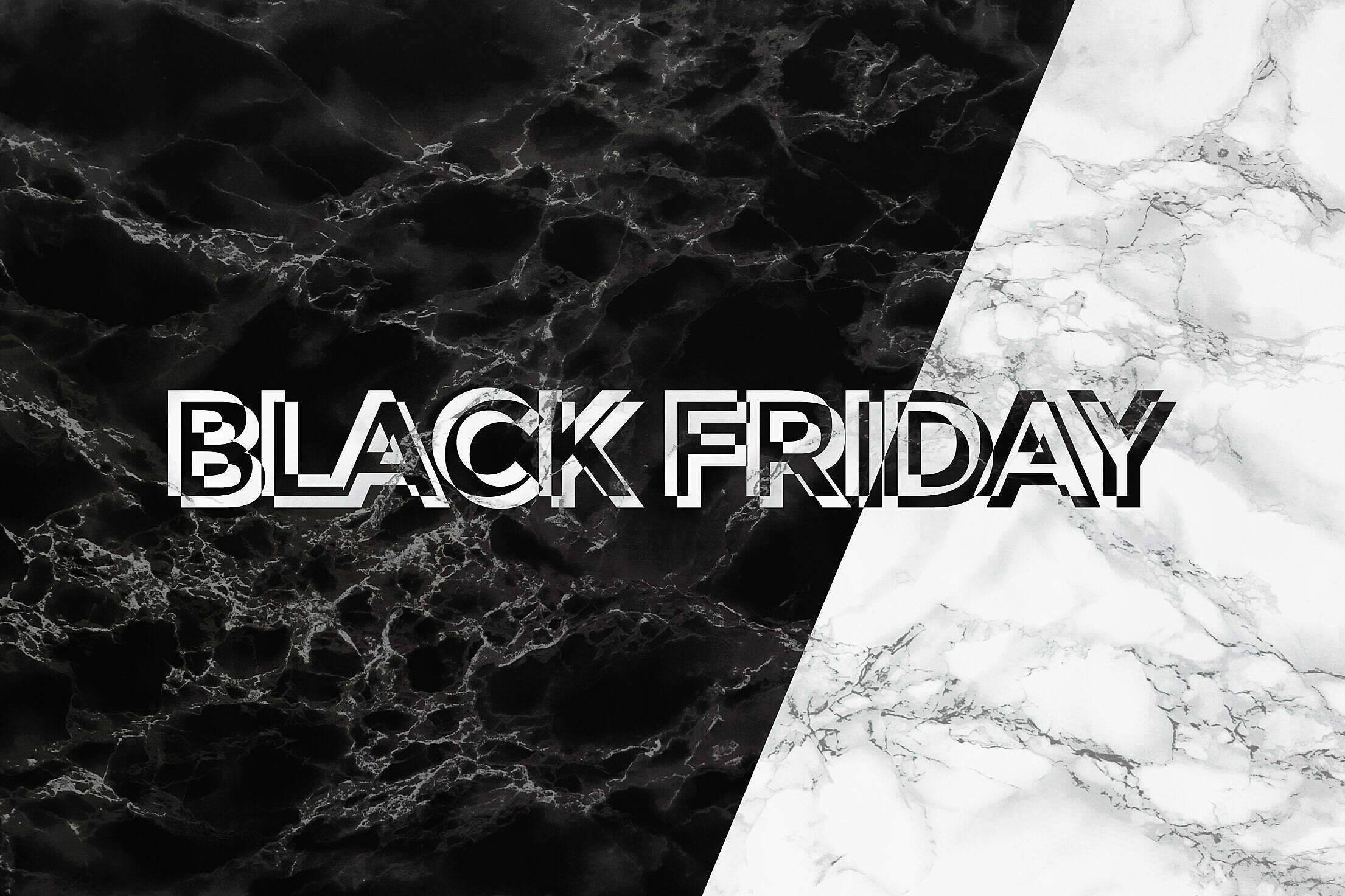 Black Friday Free Visual Black and White Marble Free Stock Photo