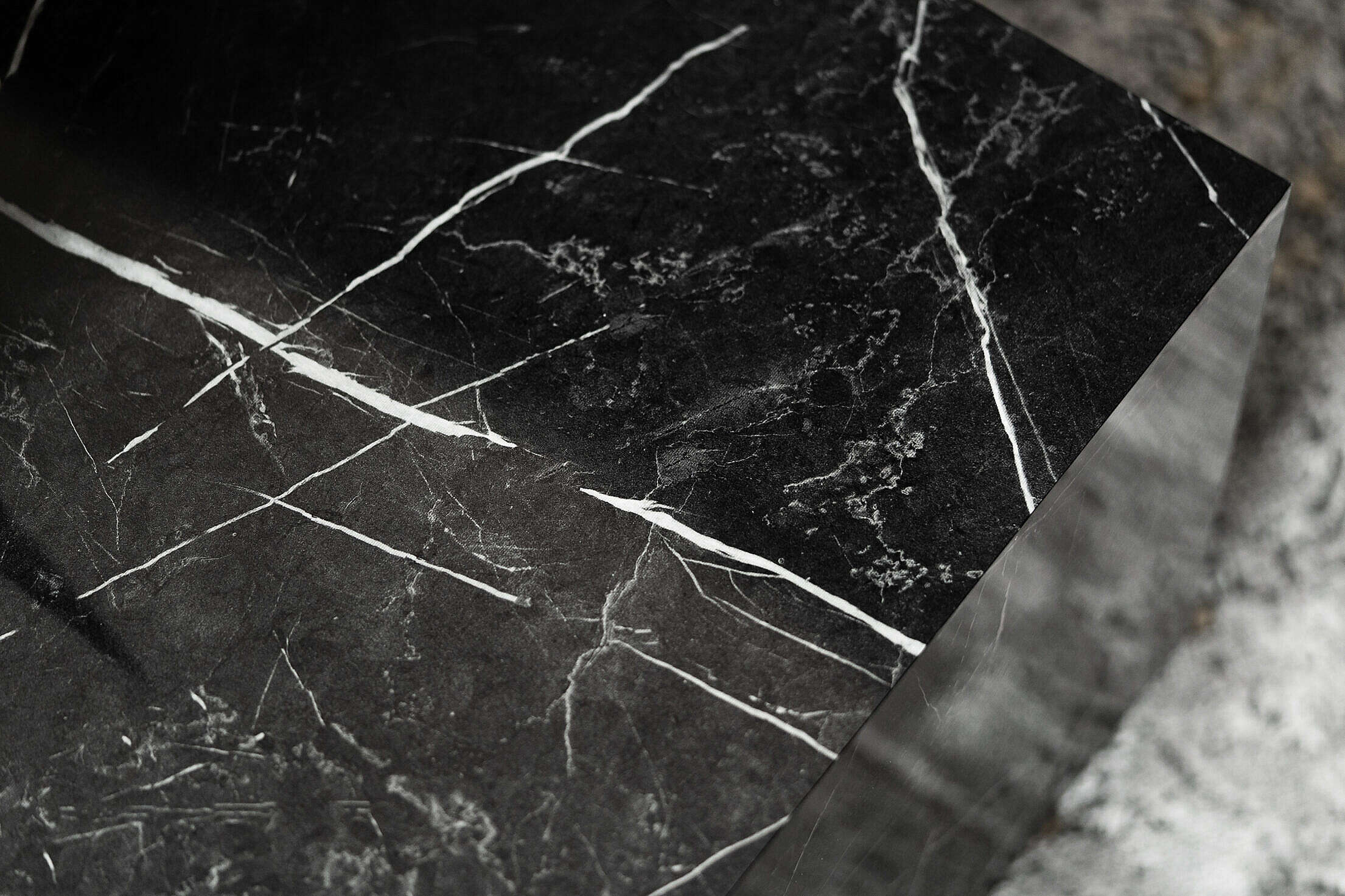 Black Marble Coffee Table Free Stock Photo