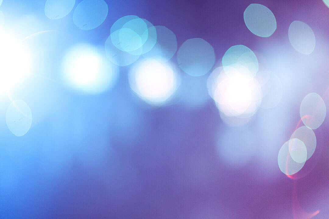 Blue Abstract Bokeh Lights