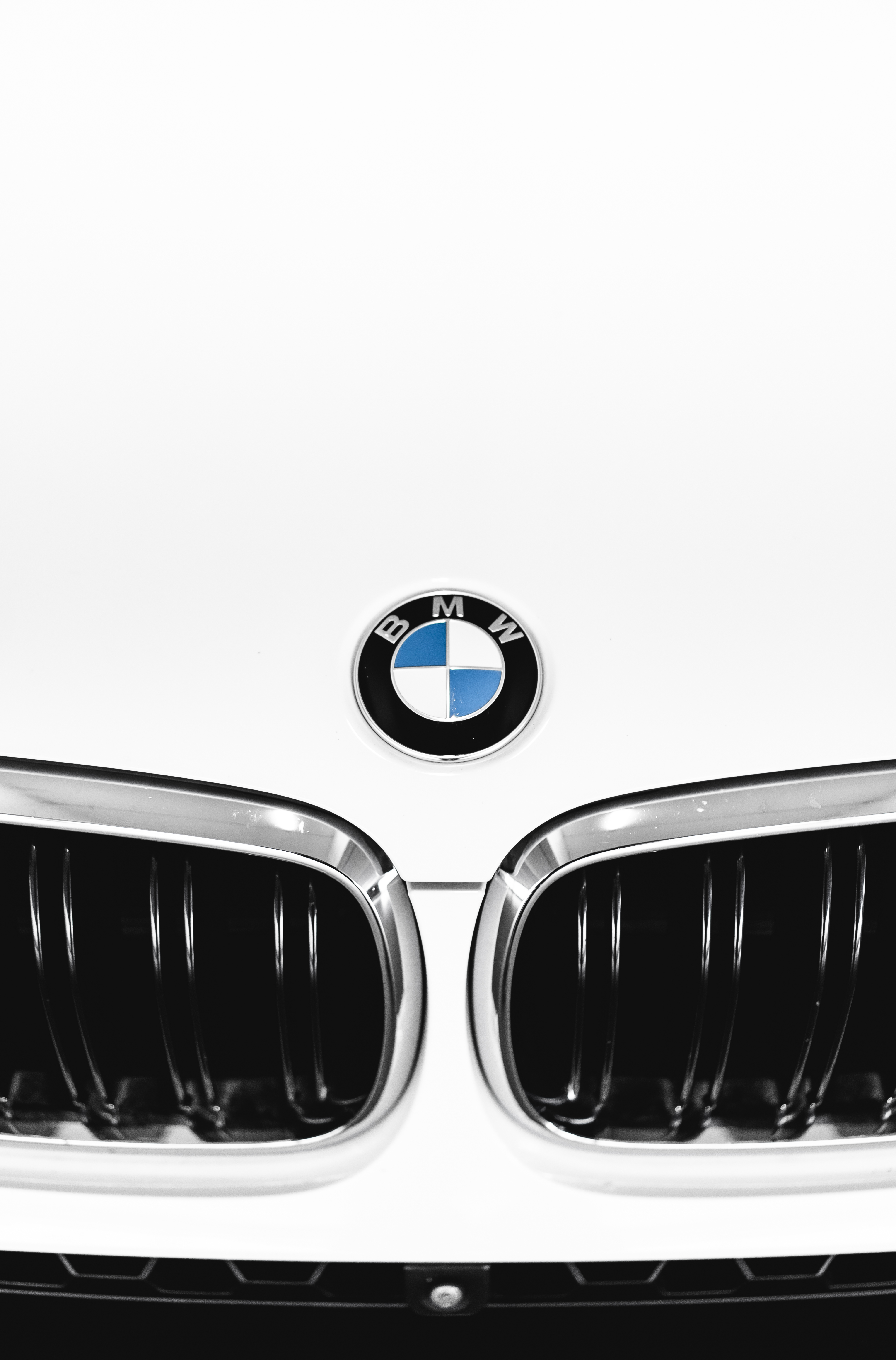 BMW Car Bonnet Badge Free Stock Photo