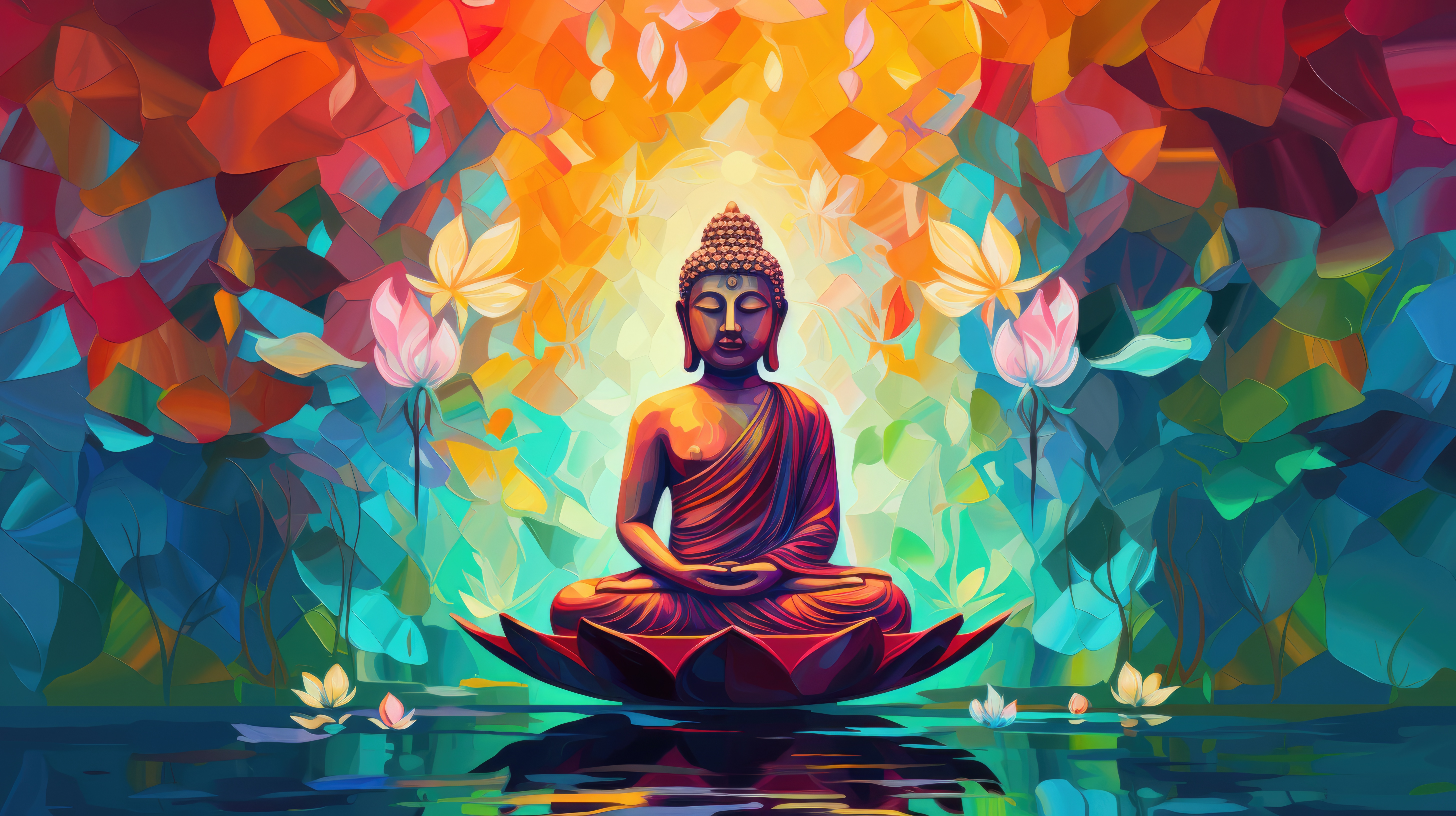 Buddha 3d wallpaper hi-res stock photography and images - Alamy