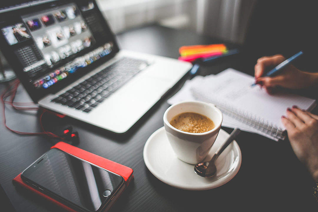 Download Business/Office Morning Coffee FREE Stock Photo