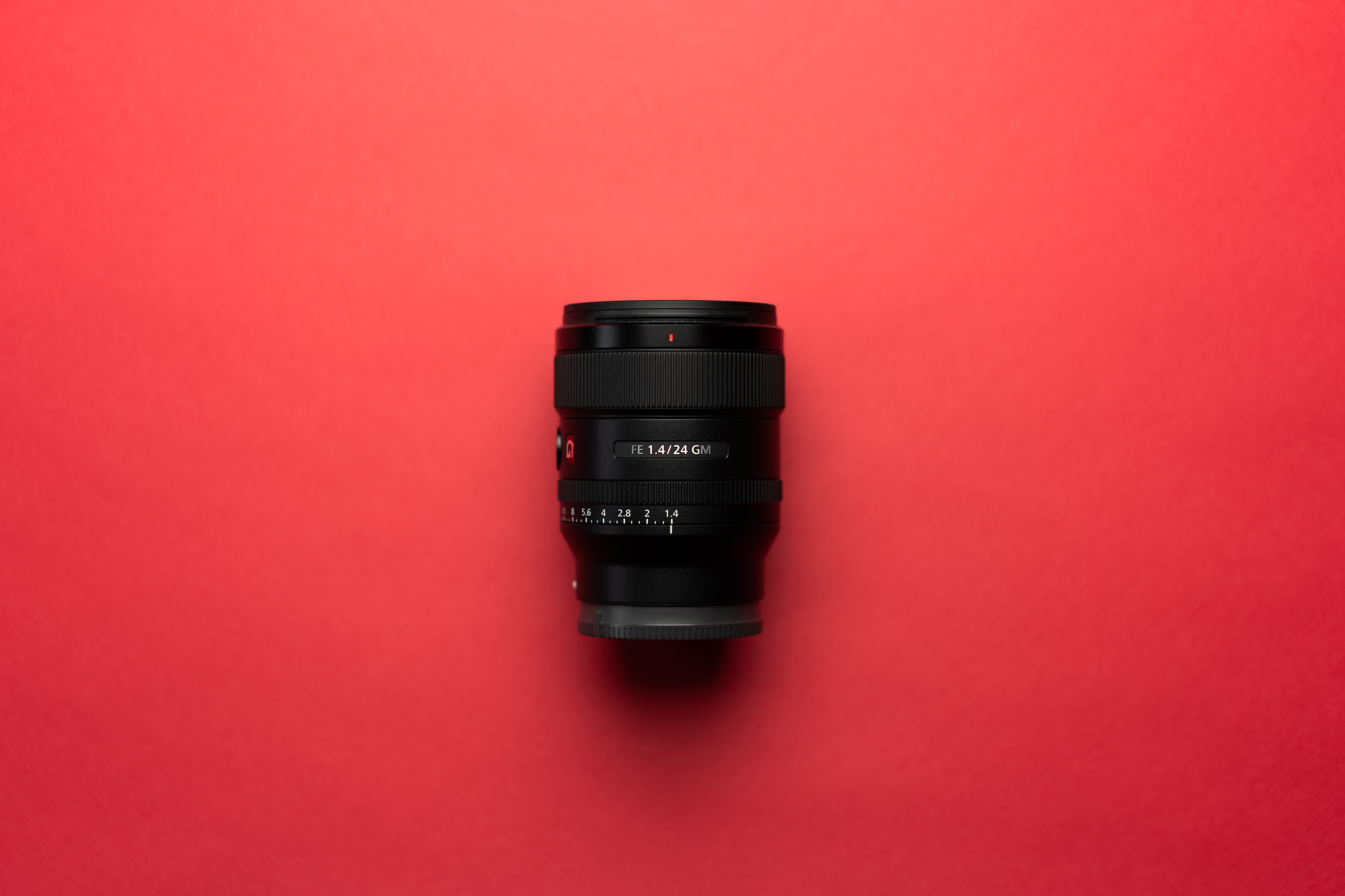 Camera Lens on a Red Background Free Stock Photo | picjumbo