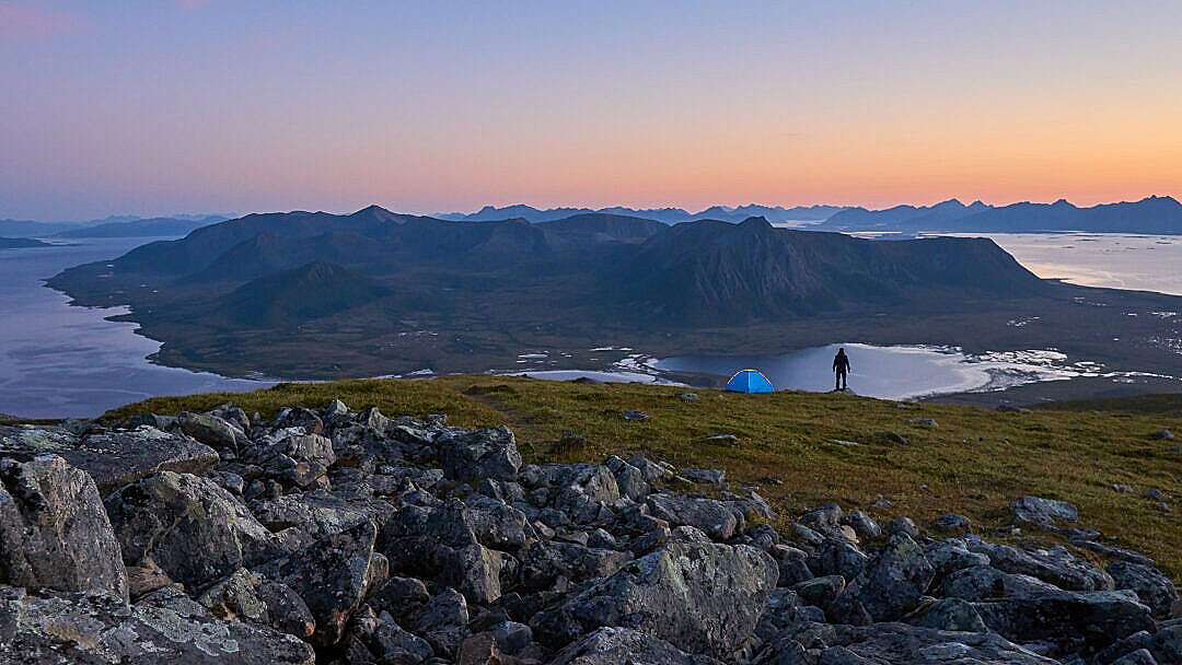 Camping in the Mountains of Northern Norway