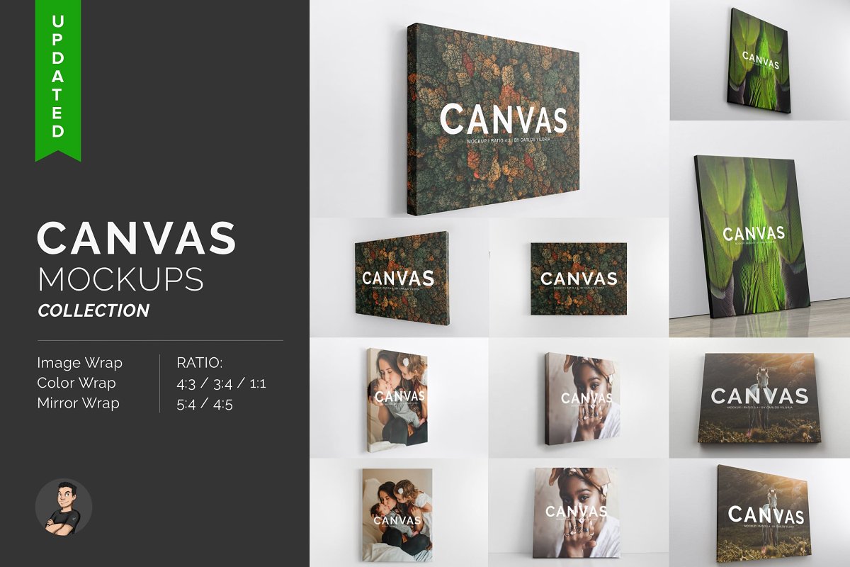 Download Perfect Realistic Canvas Mockups Design Resources Picjumbo PSD Mockup Templates