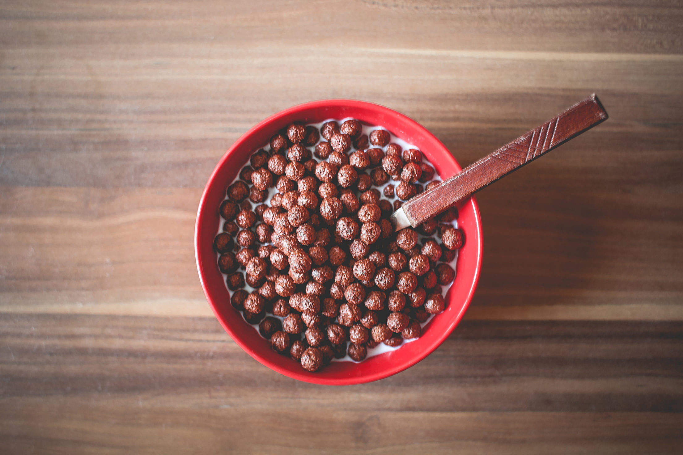 Chocolate Cereal Balls Breakfast Free Stock Photo