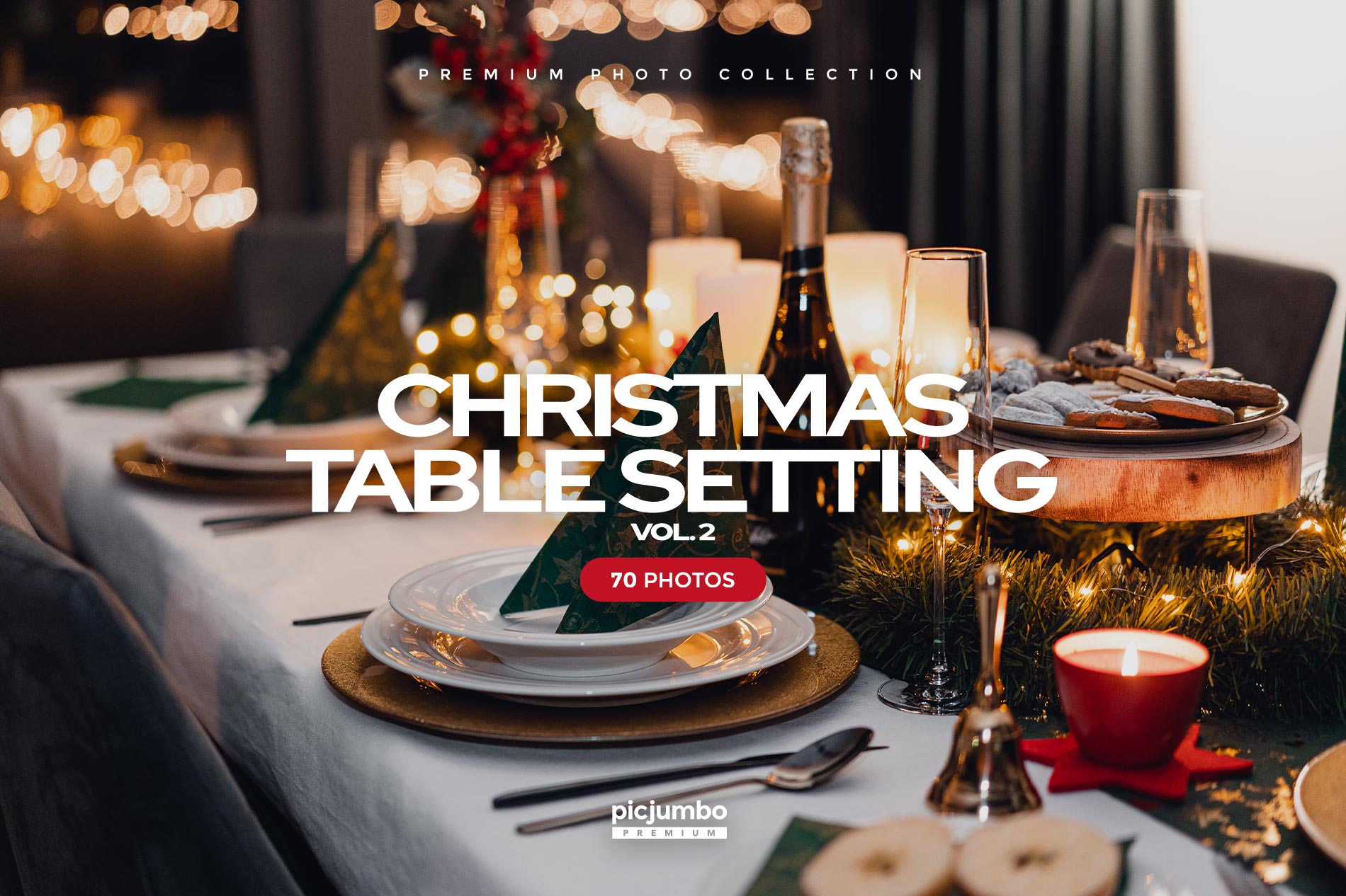 Christmas Table Setting Vol. 2 Stock Photo Collection