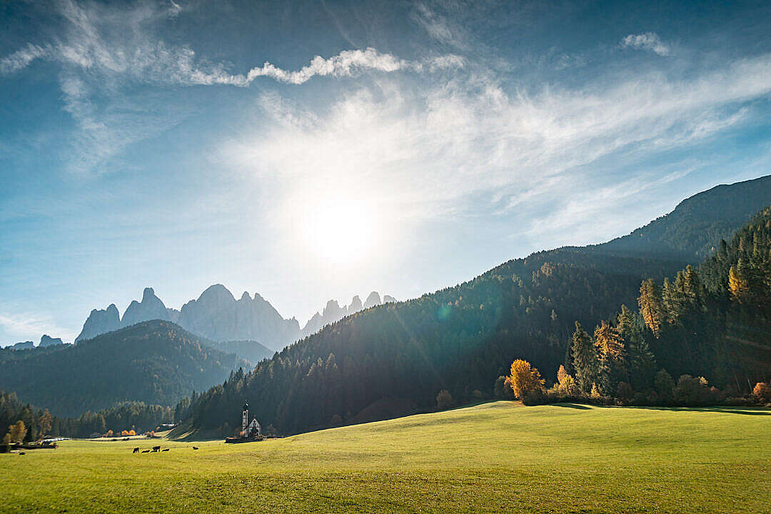 Church of St Johann in Ranui, Dolomites Italy