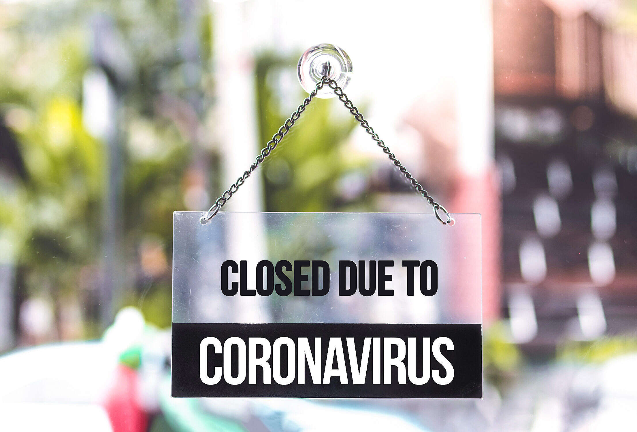 Closed Due To Coronavirus Free Stock Photo