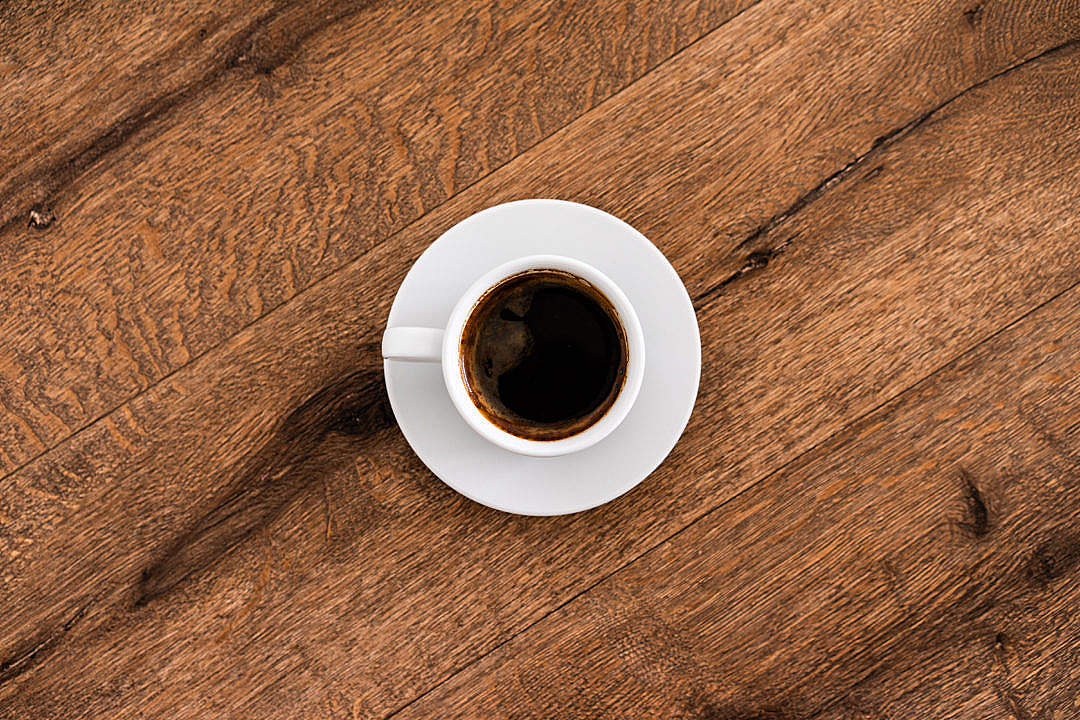 Coffee Cup on a Wooden Table