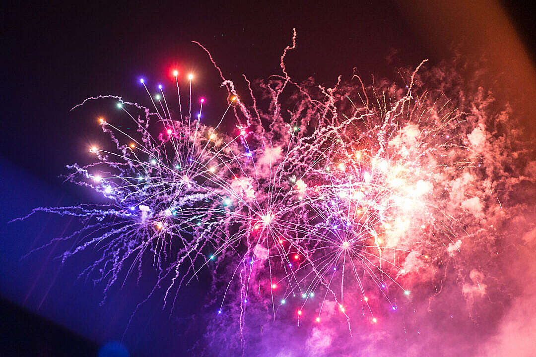 Download Colorful Fireworks 4th of July FREE Stock Photo