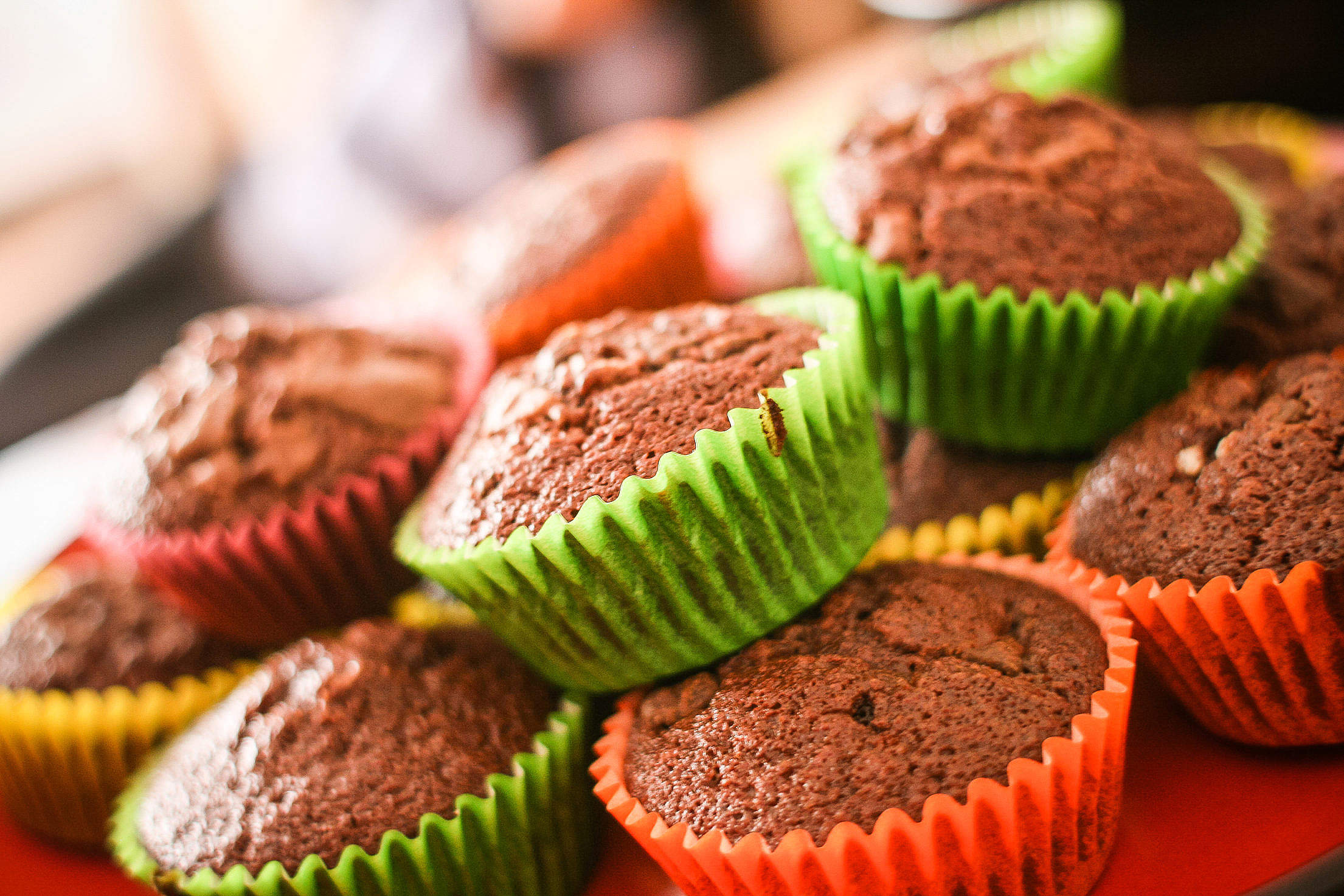Colorful Muffins Free Stock Photo
