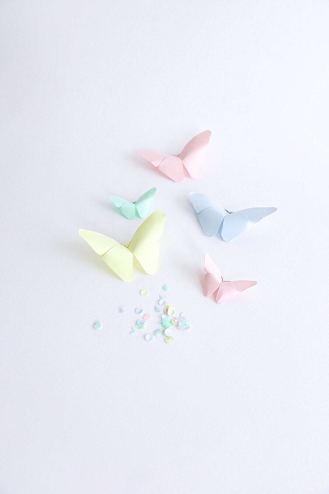 Colorful Origami Butterflies