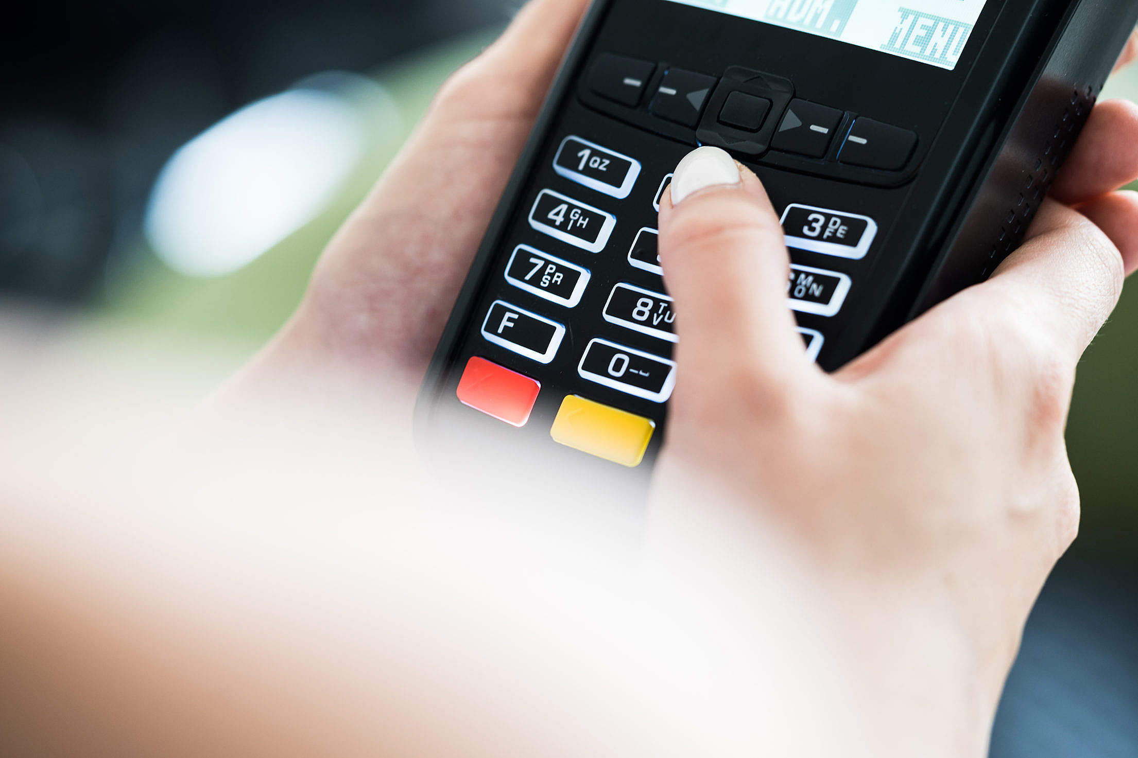 (click to download) Credit Card Terminal Payment FREE Stock Photo
