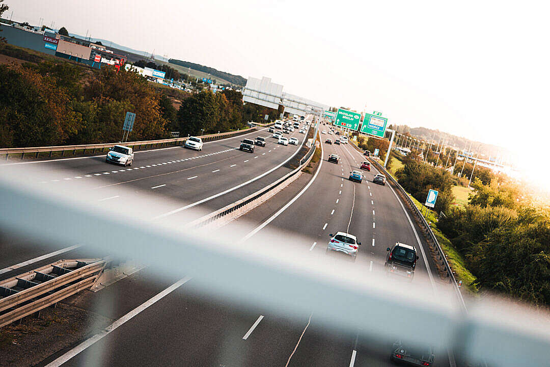 D2 Highway in Brno, Czechia