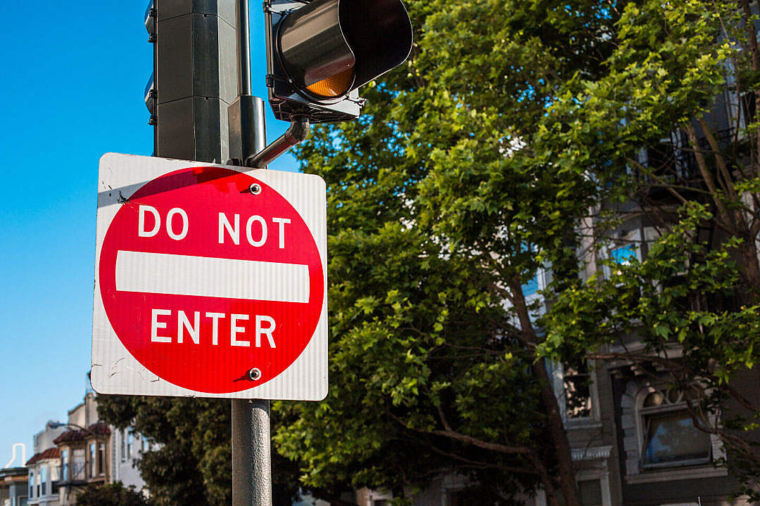 Download Do Not Enter Traffic Control Sign in San Francisco FREE Stock Photo