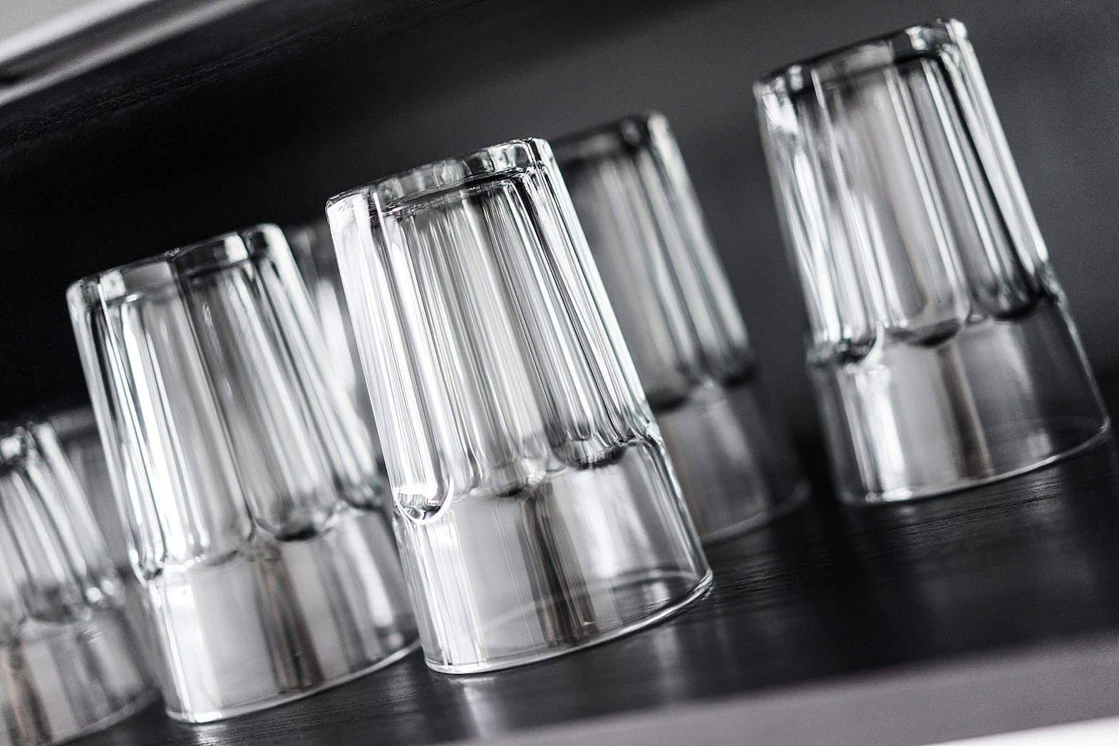 Drinking Glasses in Kitchen Shelf Free Stock Photo picjumbo