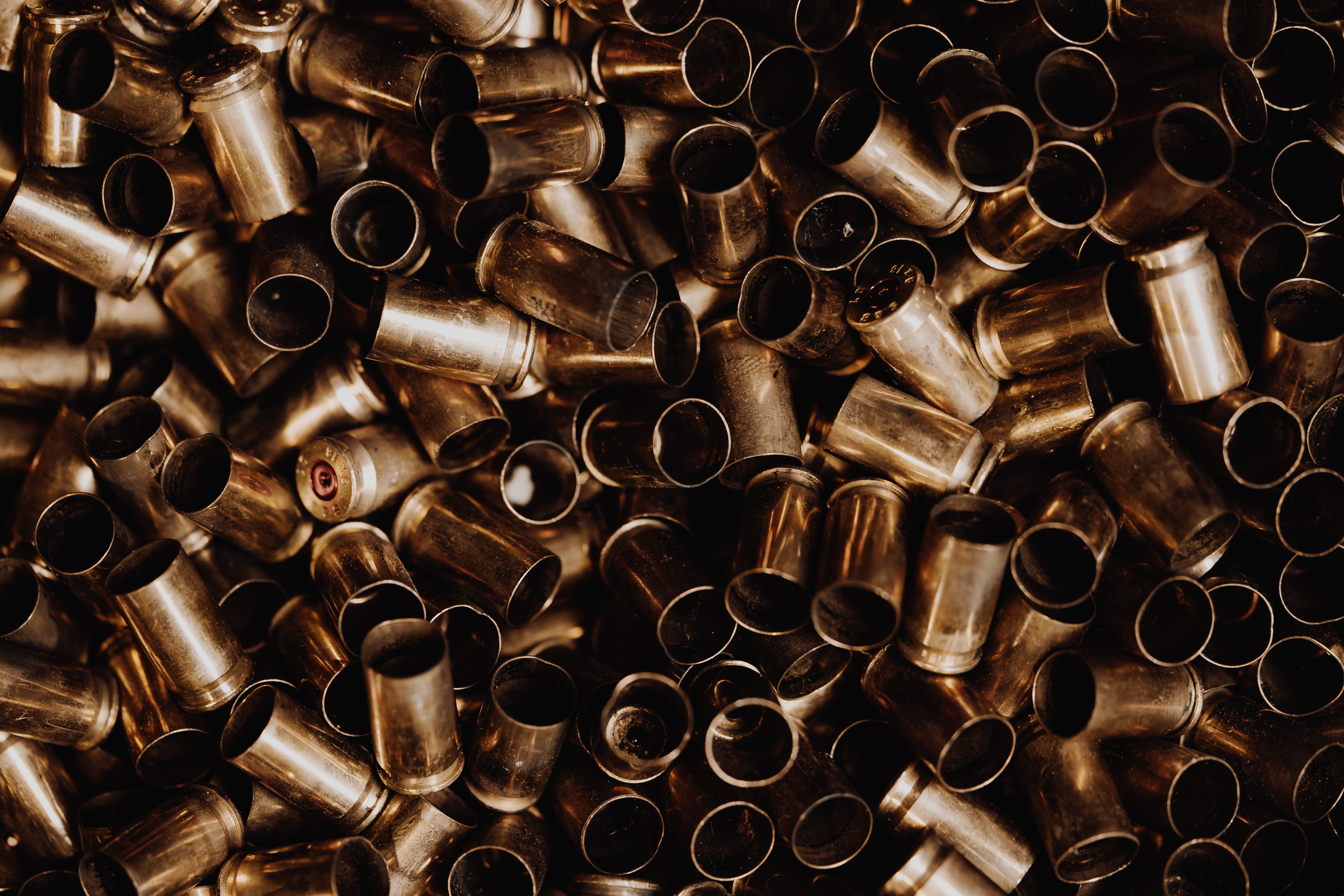Empty Ammunition on a Pile Free Stock Photo