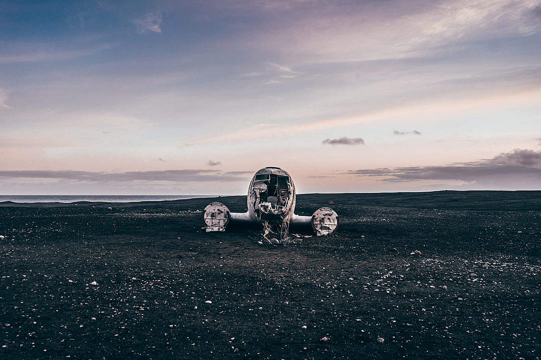 Famous Crashed Plane in Iceland
