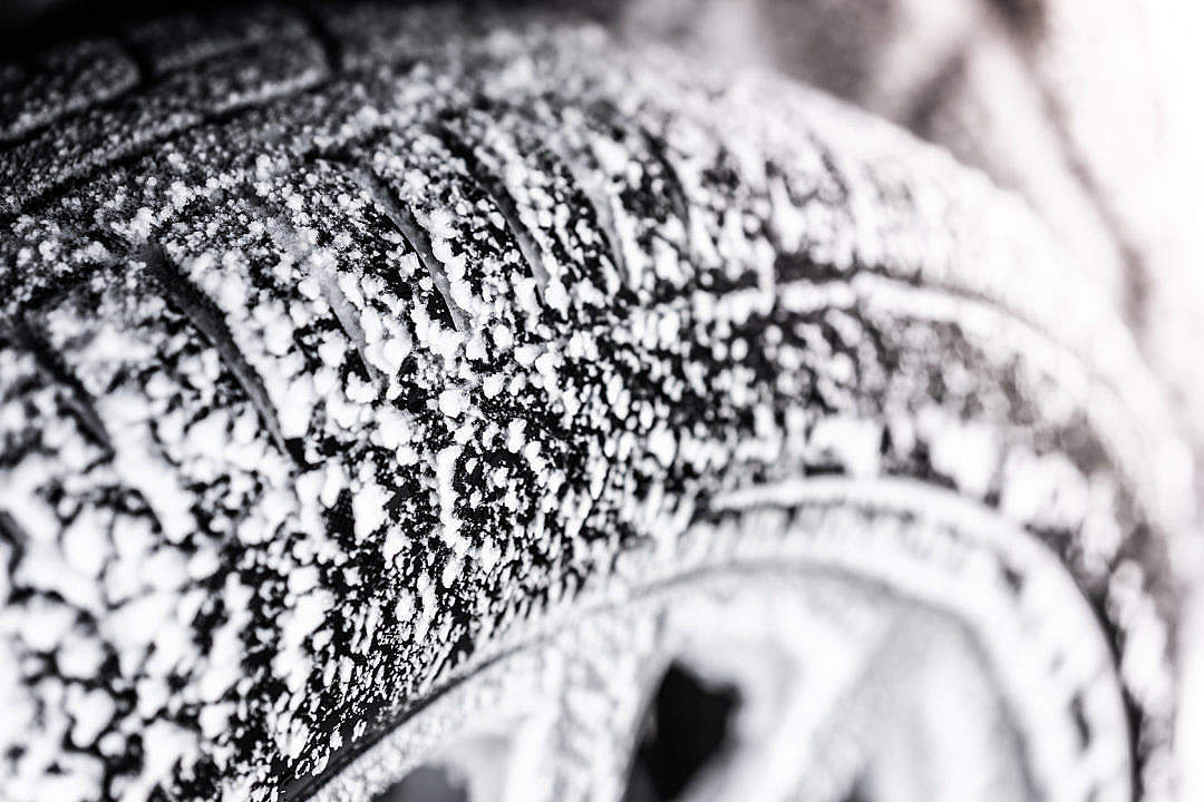 Download Freezing Winter Tires FREE Stock Photo