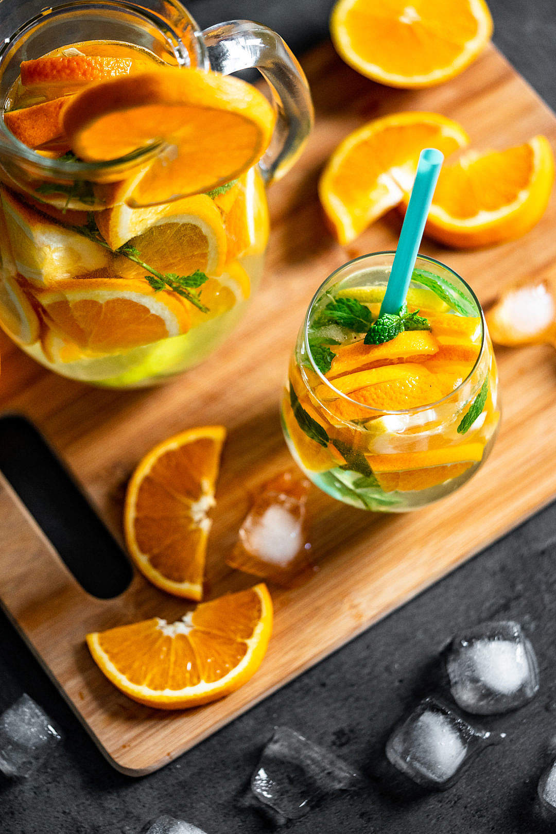 Fresh Orange Drink Vertical