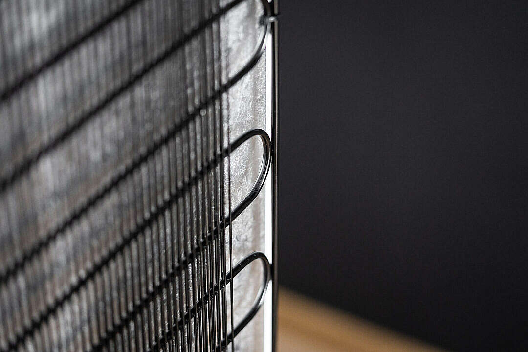 Download Fridge Heat Exchanger Spiral Plate Condenser Close Up FREE Stock Photo