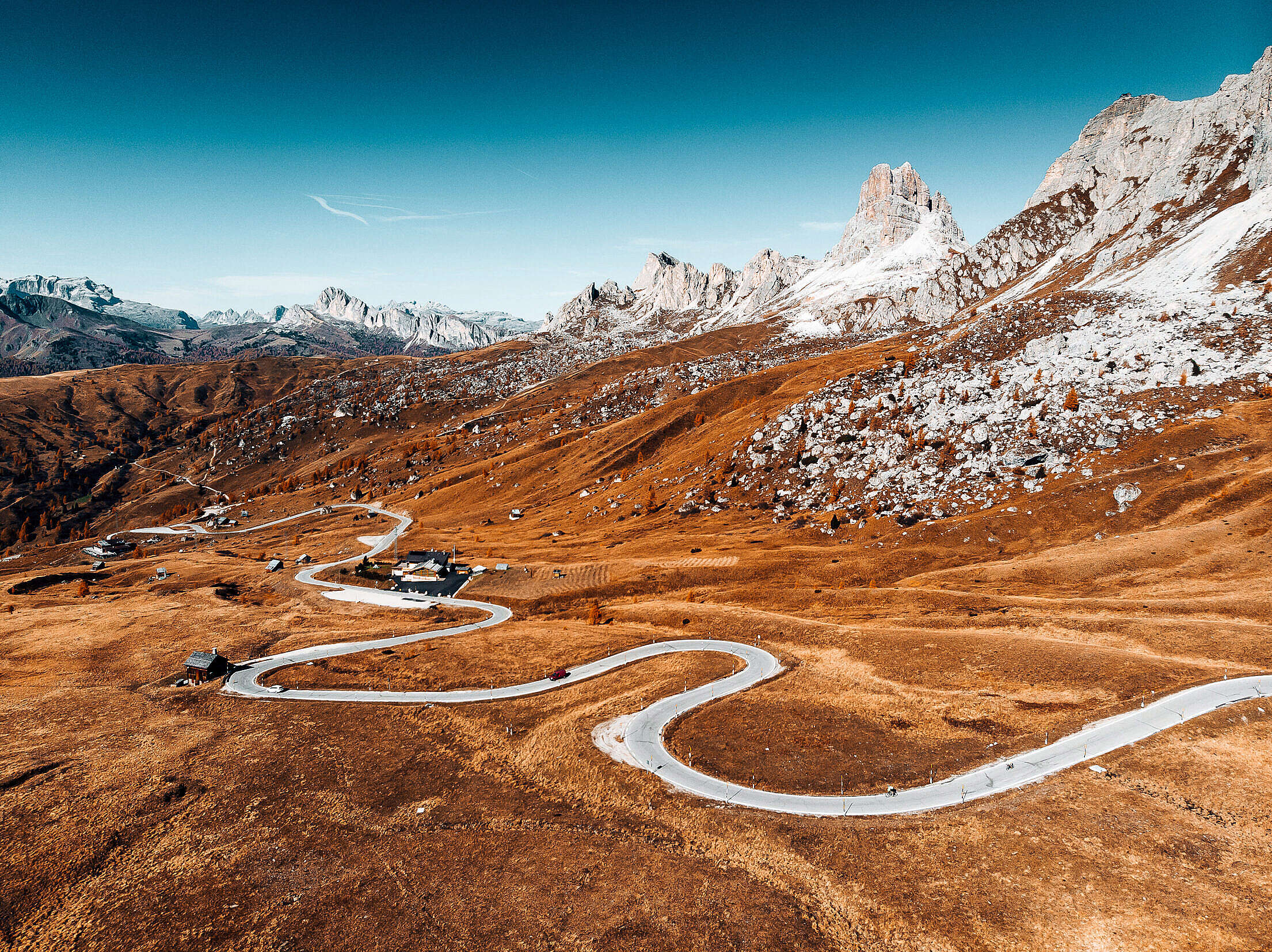 Giau Pass Mountain Road in Italy Free Stock Photo picjumbo