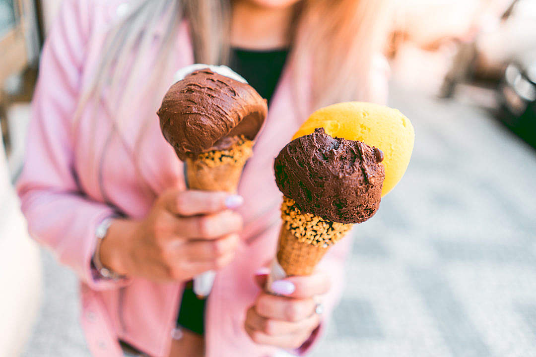 Download Girl with an Ice Cream FREE Stock Photo
