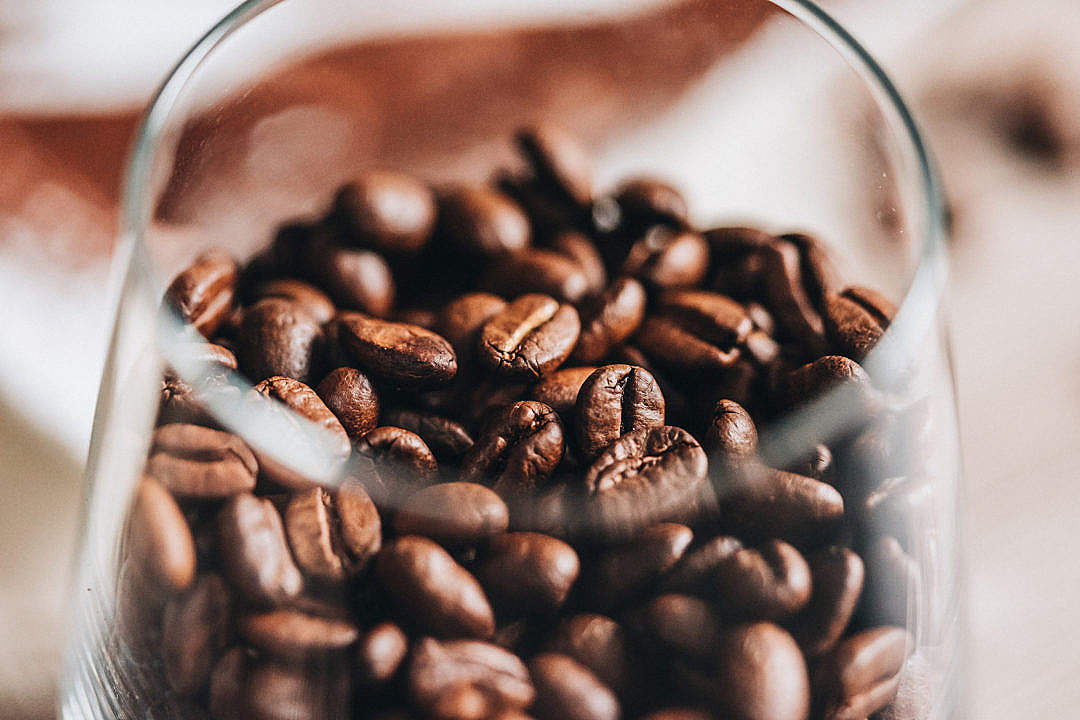 Glass of Coffee Beans