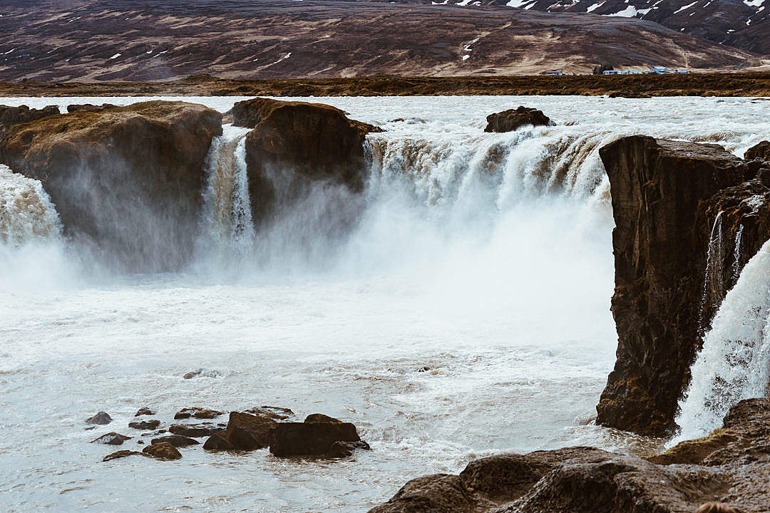 Download Goðafoss Waterfall in Iceland FREE Stock Photo