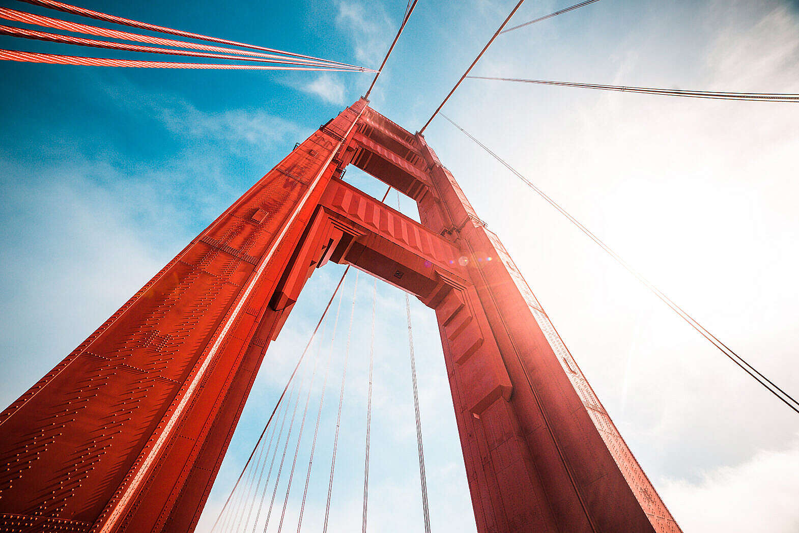 Stunning Golden Gate Bridge at the Evening Sunset Free Stock Photo Download Stunning Golden Gate Bridge at the Evening Sunset Free Stock Photo Download